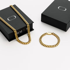 Cuban 8mm Gift Set (Gold)