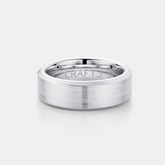 Bevelled Ring (Silver) 8mm | Tungsten