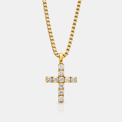 Iced Cross (Gold)