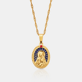 Enamel Virgin Mary (Gold)