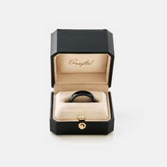 Rounded Ring (Black) 7mm | Sterling Silver
