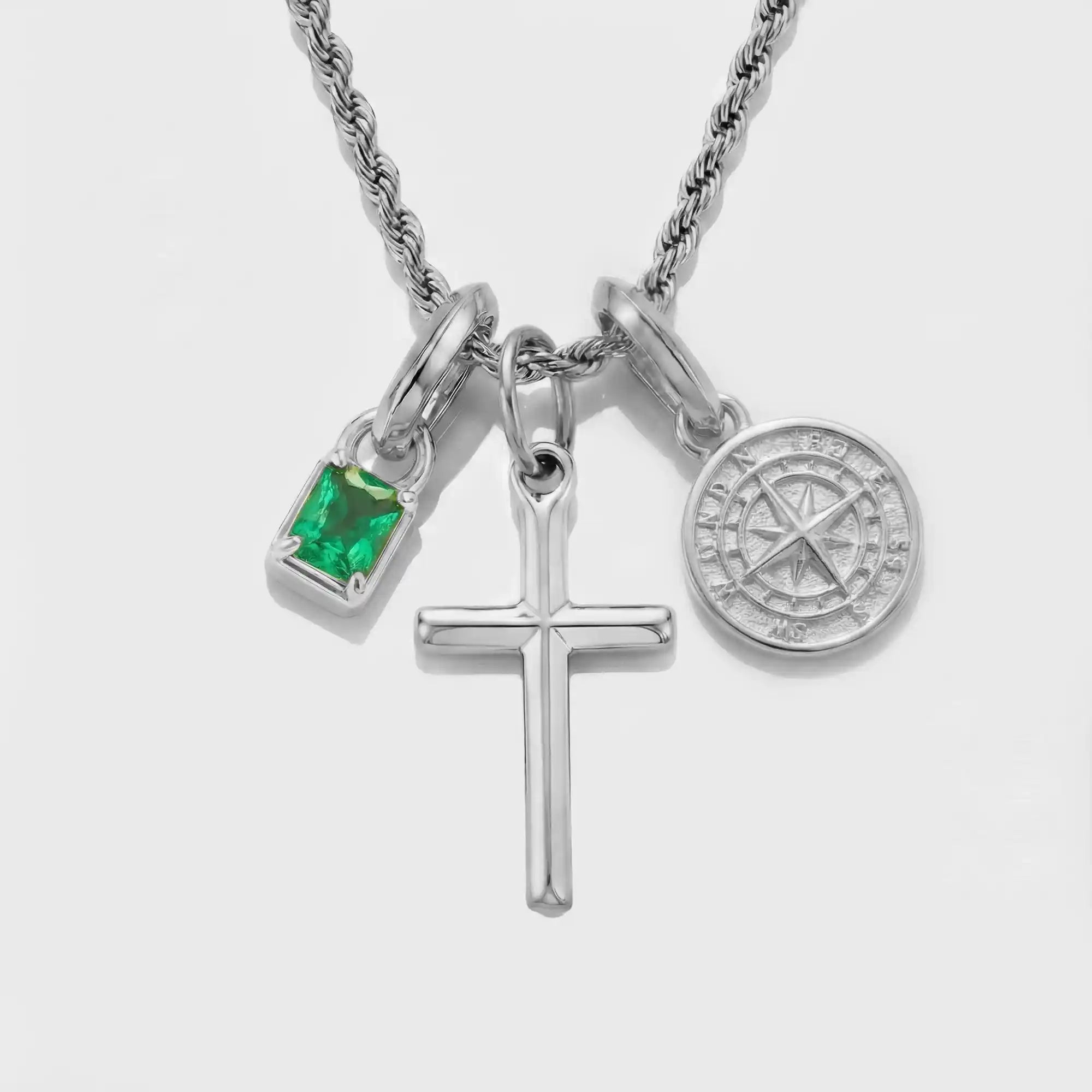 Build Your Own Pendant (Silver) | Emerald Stone