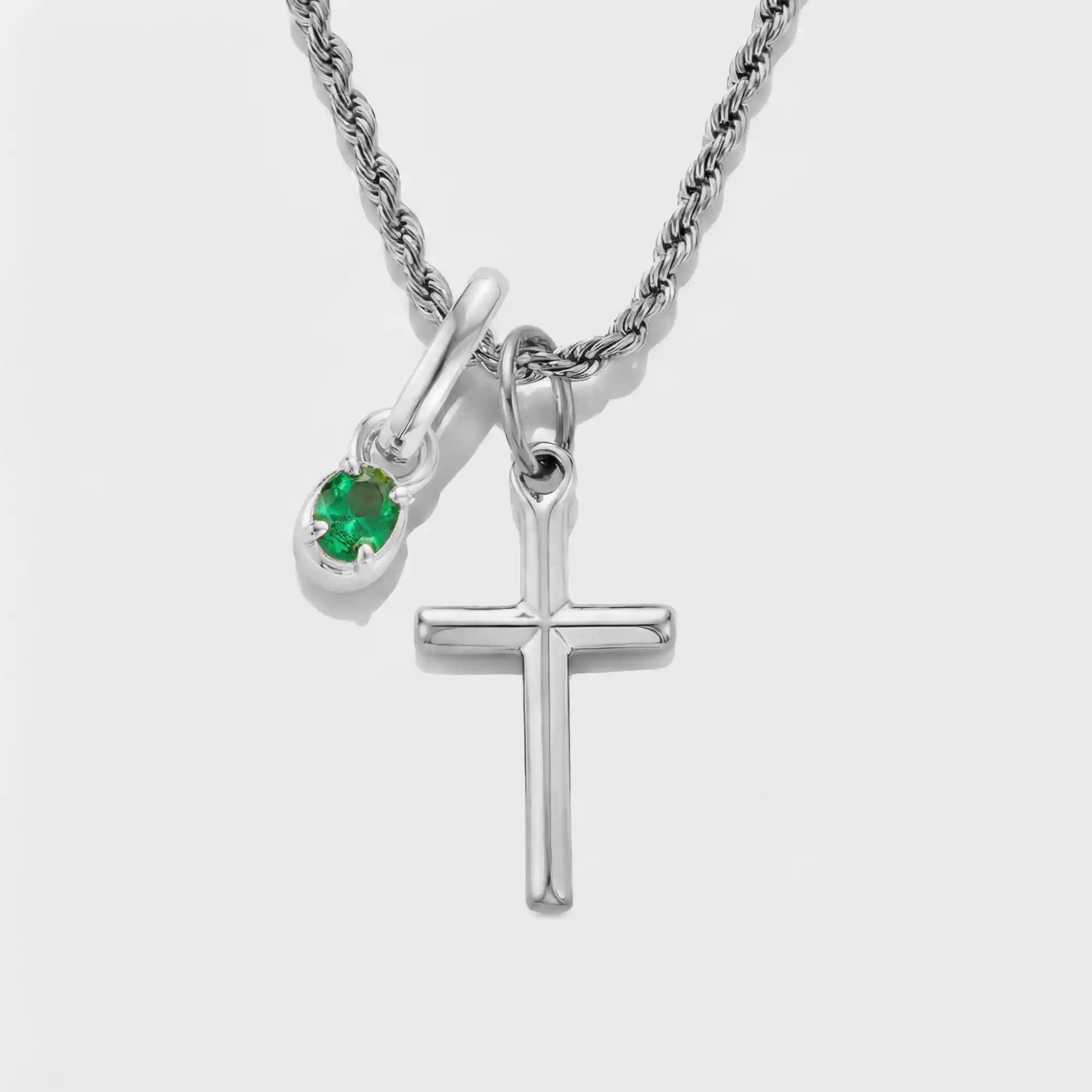 Build Your Own Pendant (Silver) | Emerald Stone