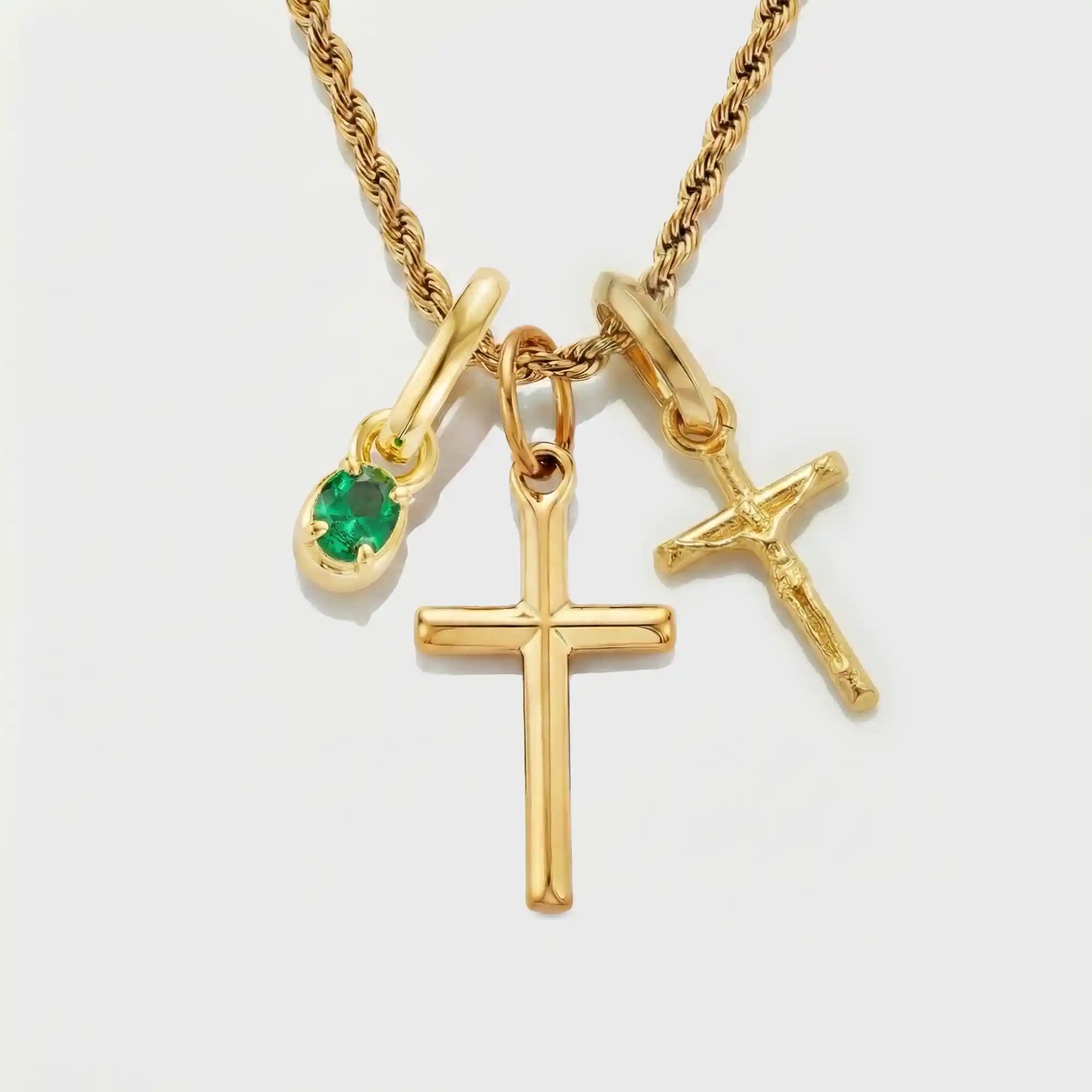 Build Your Own Pendant (Gold) | Emerald Stone