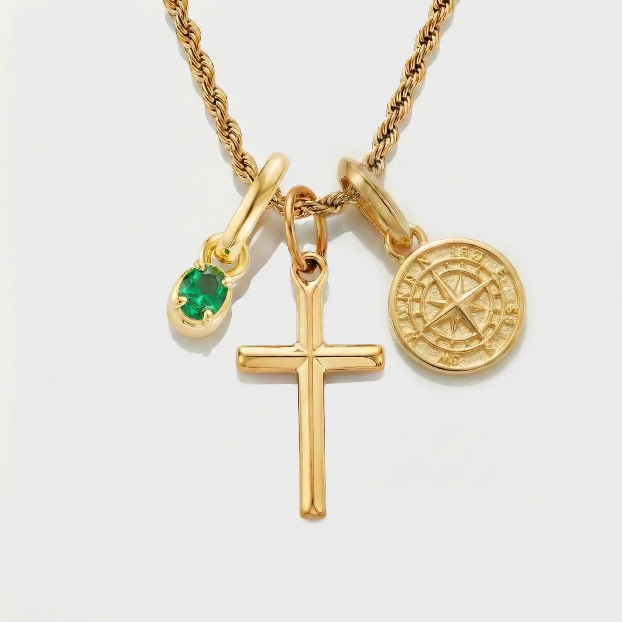 Build Your Own Pendant (Gold) | Emerald Stone