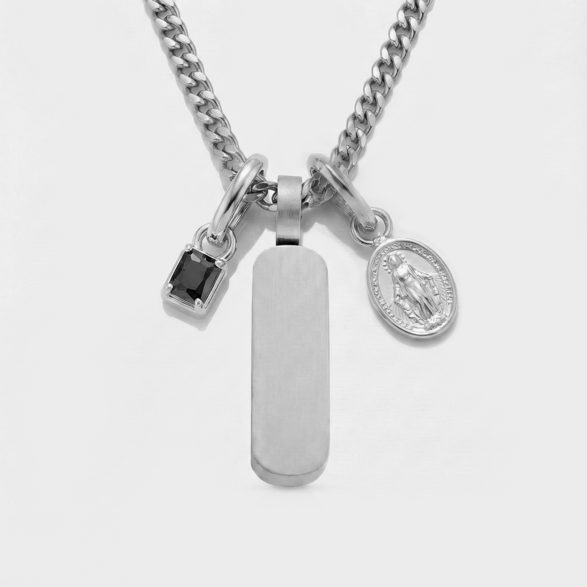 Build Your Own Pendant (Silver) | Onyx Stone
