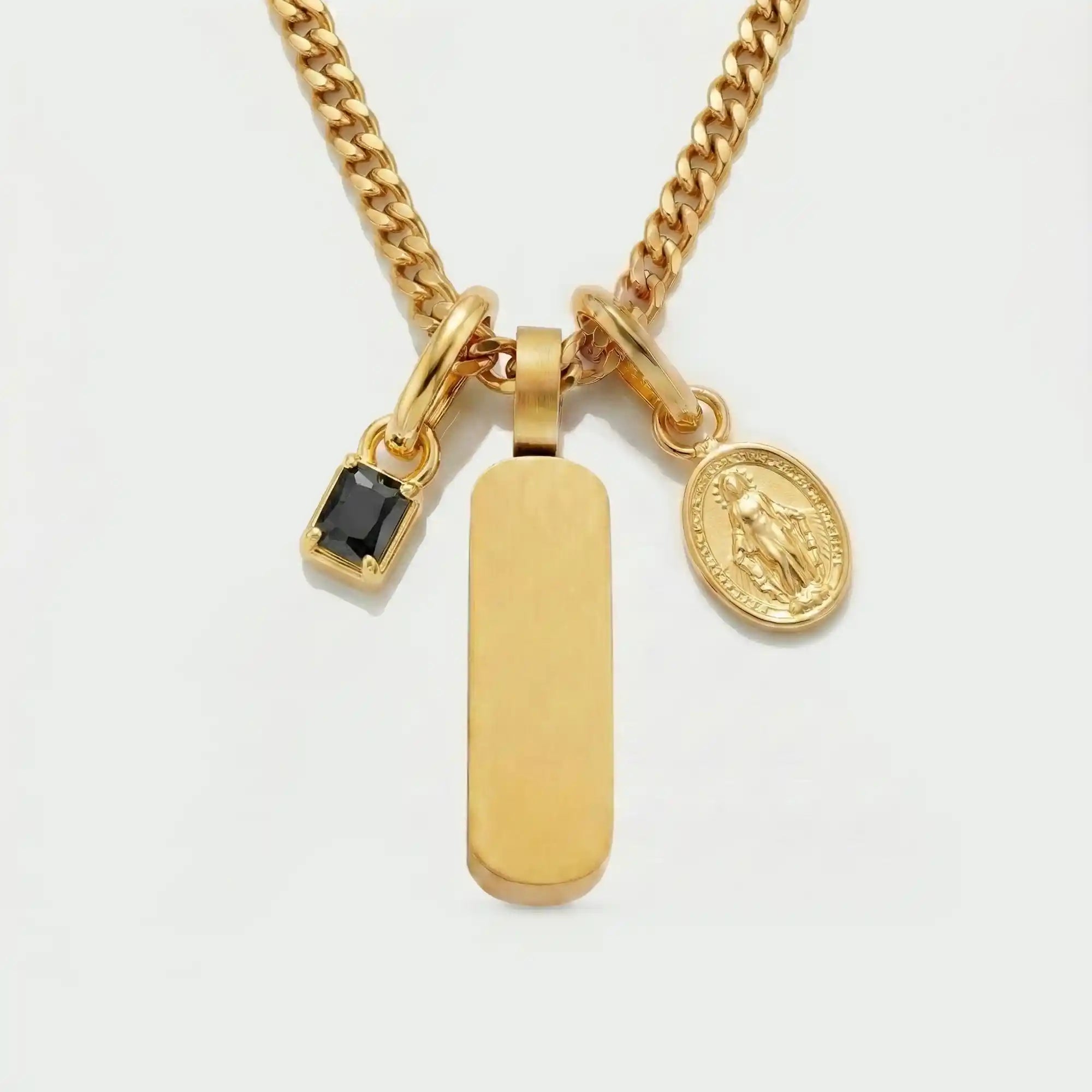 Build Your Own Pendant (Gold) | Onyx Stone
