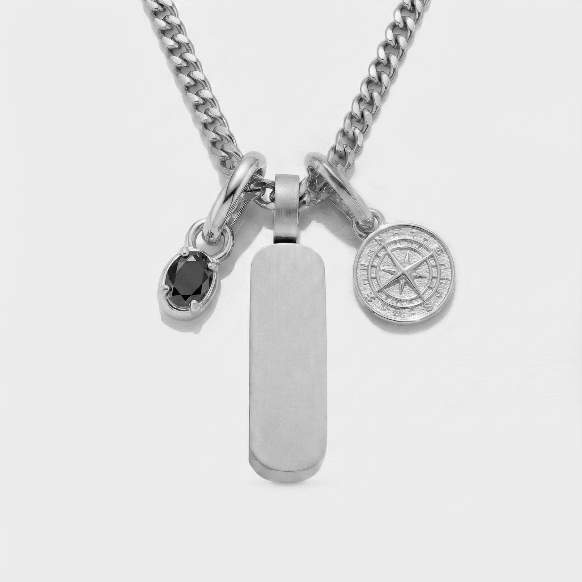 Build Your Own Pendant (Silver) | Onyx Stone