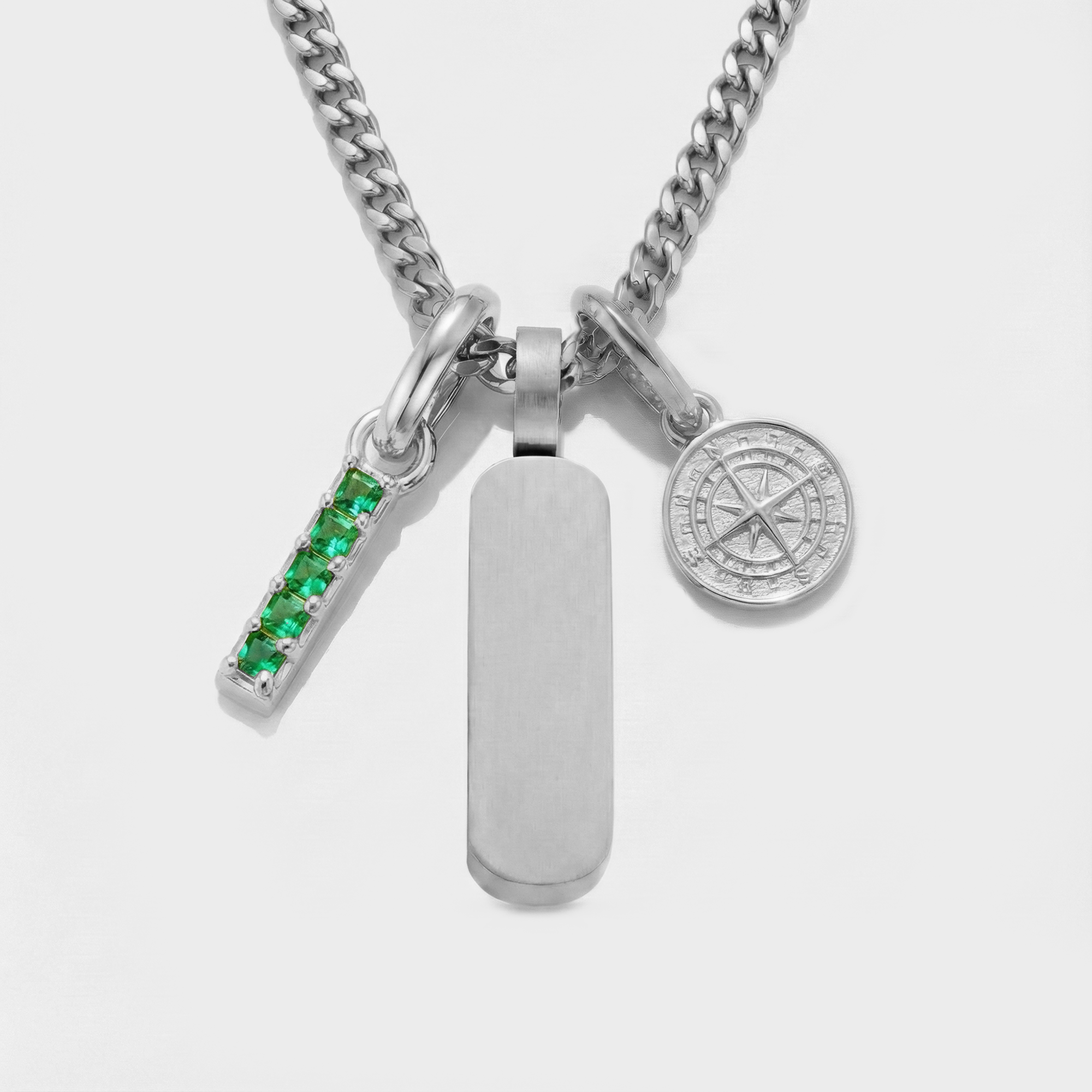 Build Your Own Pendant (Silver) | Emerald Stone