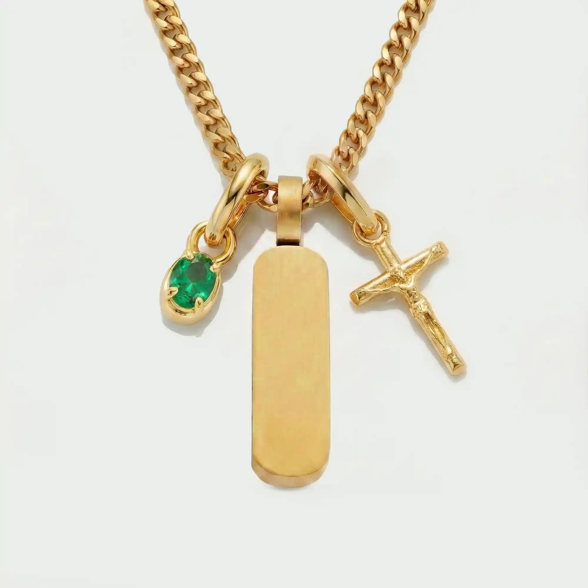Build Your Own Pendant (Gold) | Emerald Stone