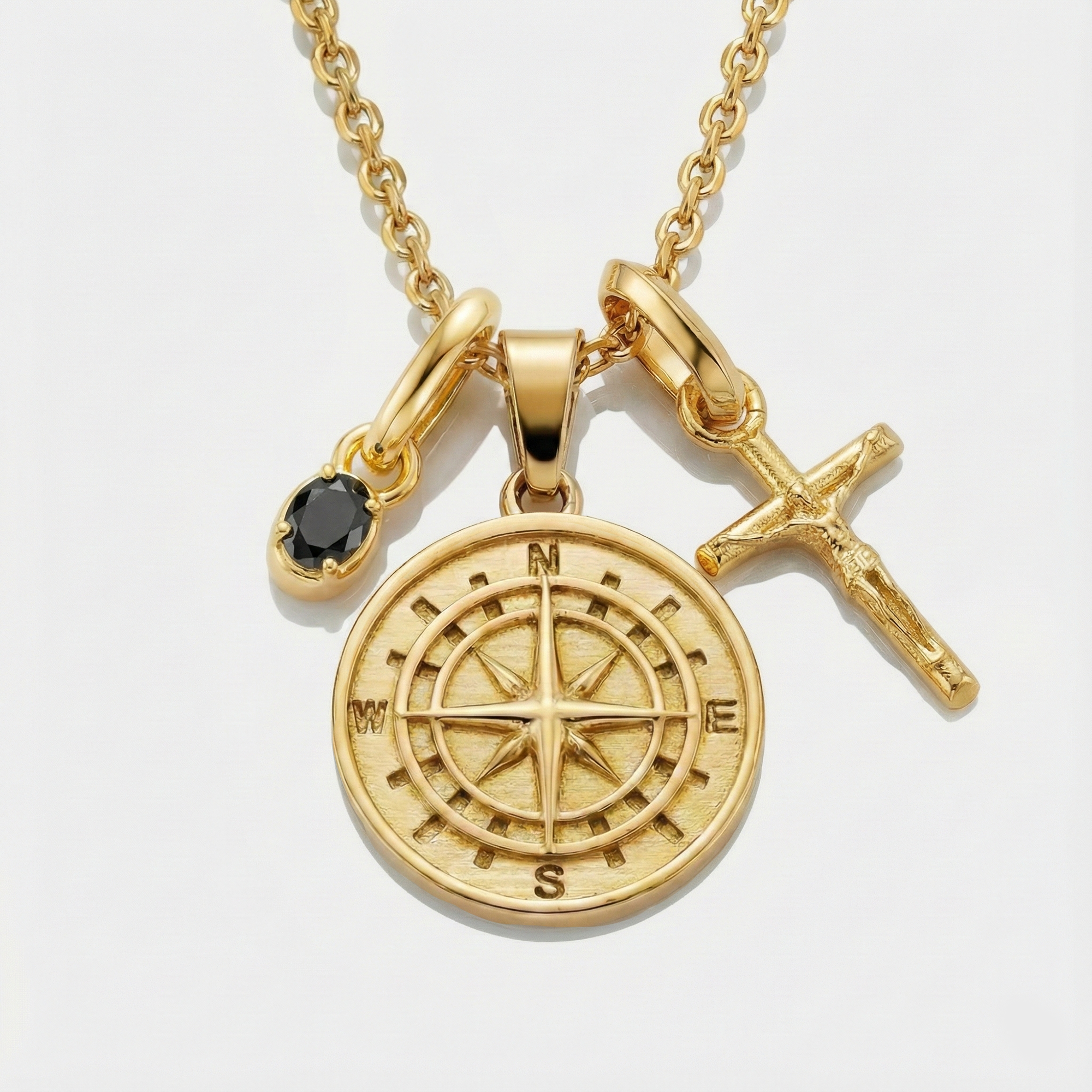 Build Your Own Pendant (Gold) | Onyx Stone