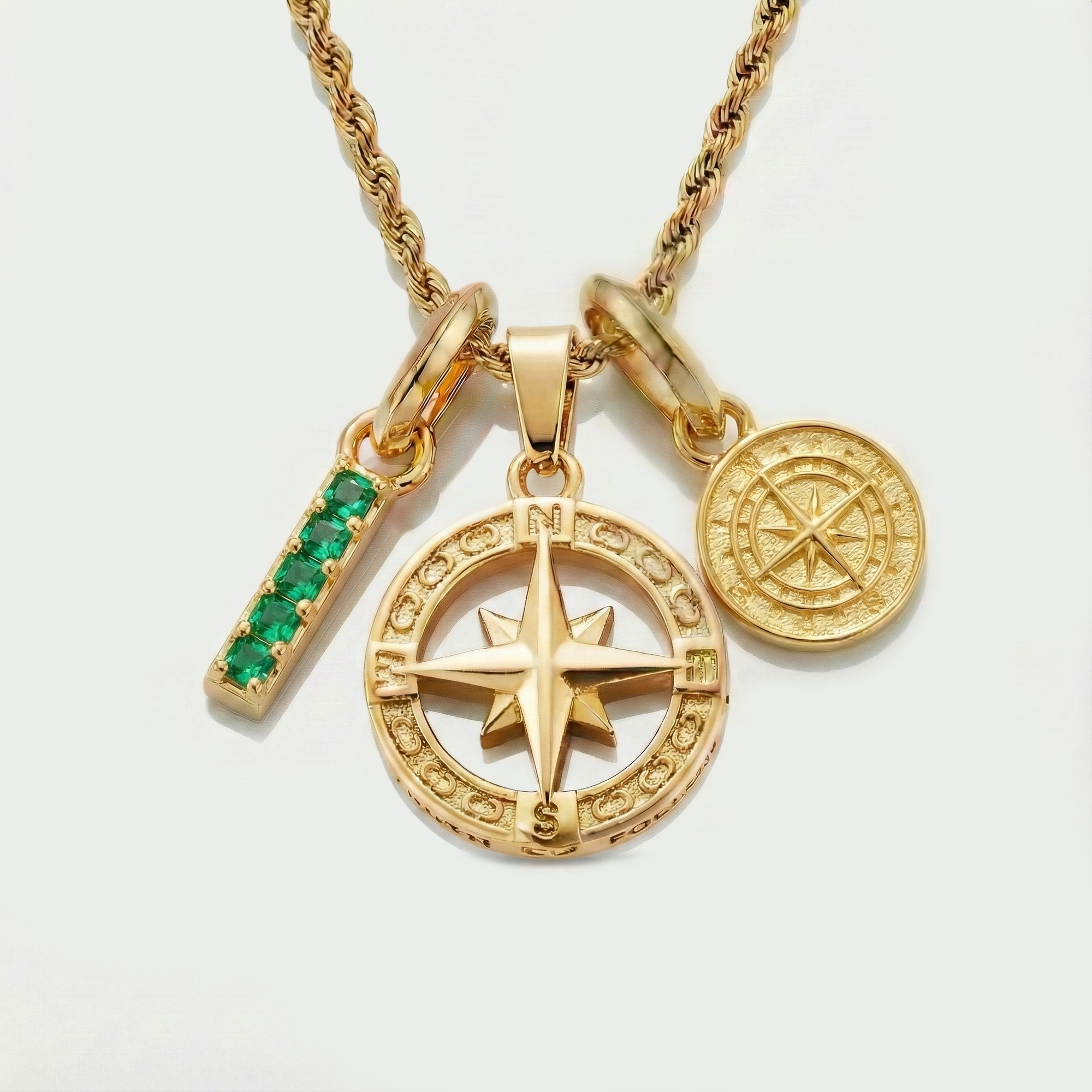 Build Your Own Pendant (Gold) | Emerald Stone