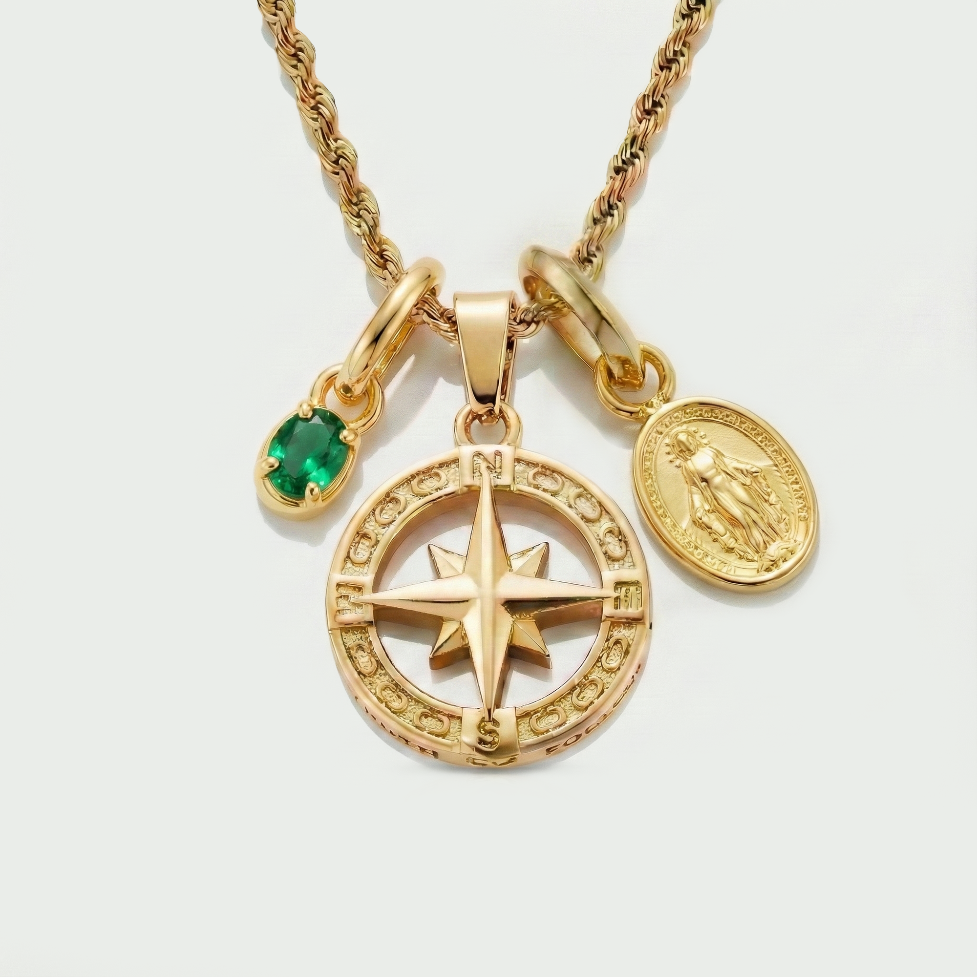 Build Your Own Pendant (Gold) | Emerald Stone