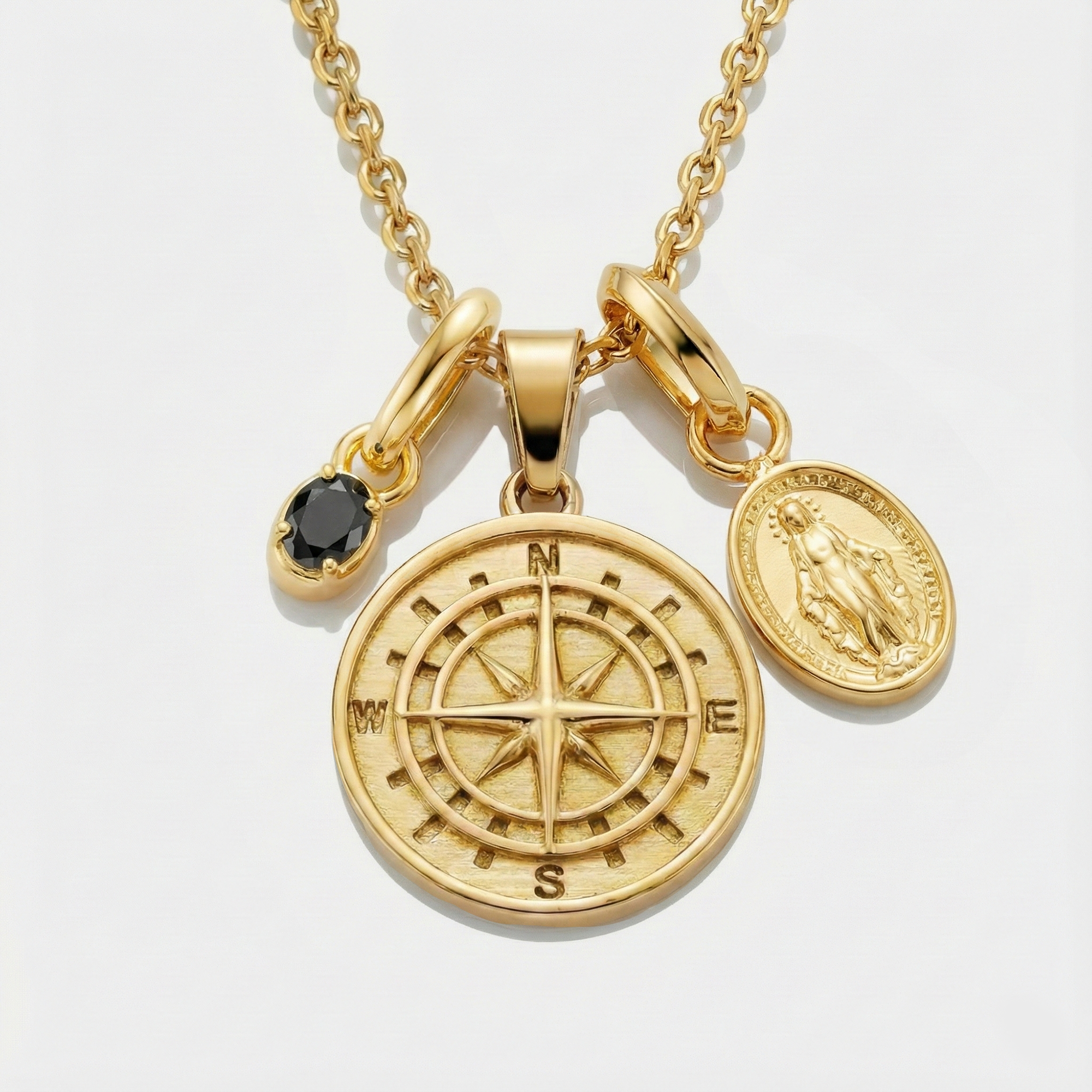 Build Your Own Pendant (Gold) | Onyx Stone