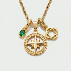 Build Your Own Pendant (Gold) | Emerald Stone