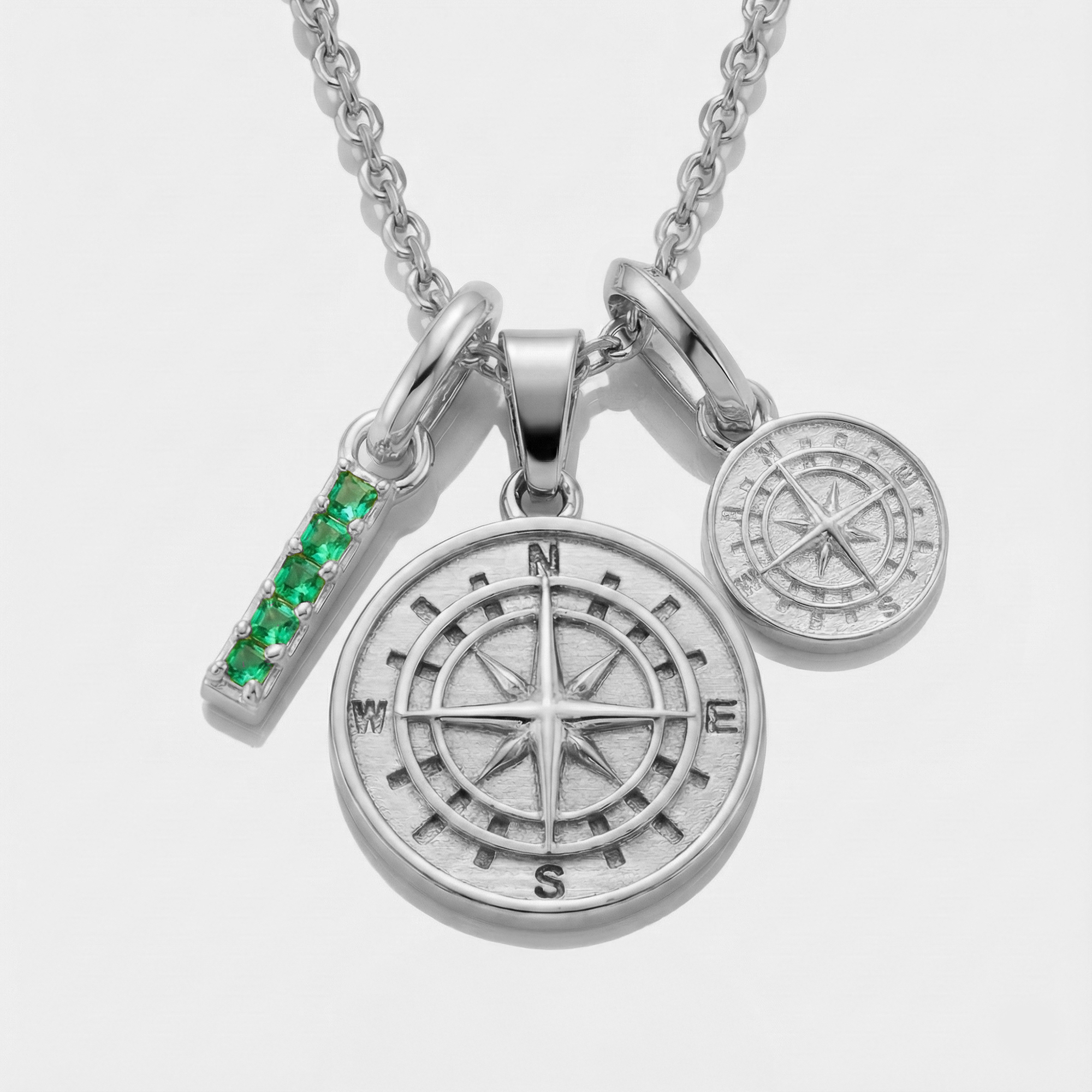 Build Your Own Pendant (Silver) | Emerald Stone