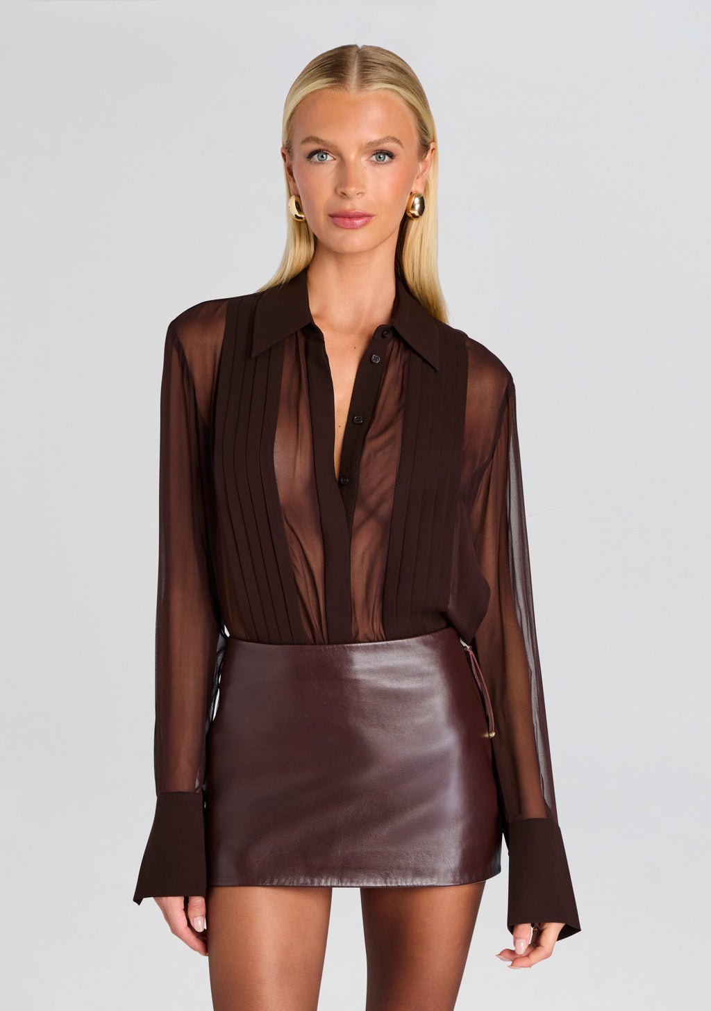 Meghan Panelled Silk Blouse