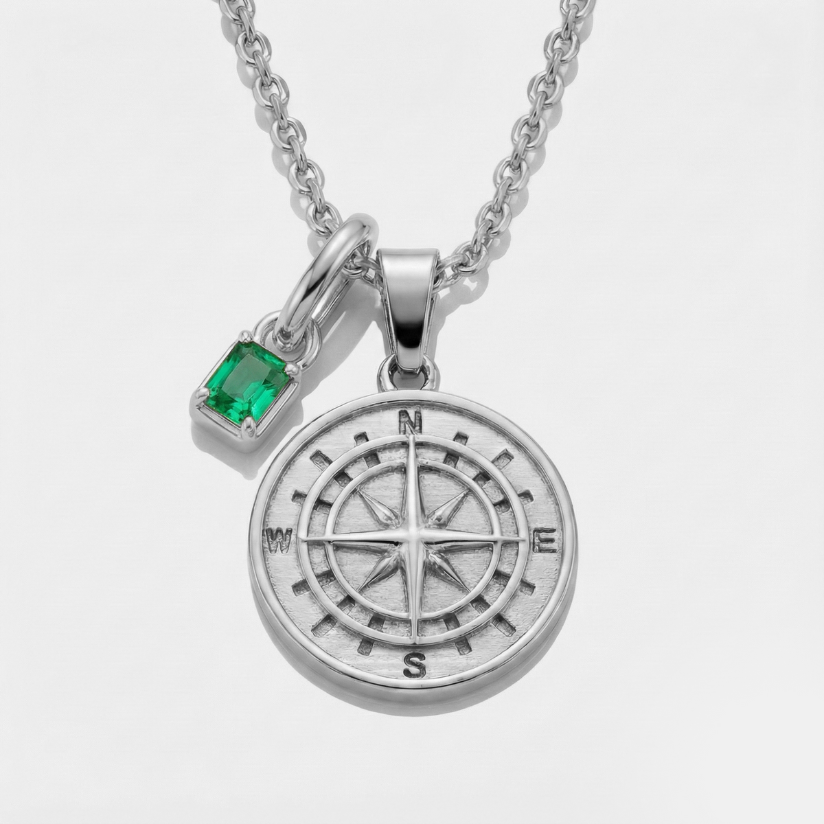 Build Your Own Pendant (Silver) | Emerald Stone