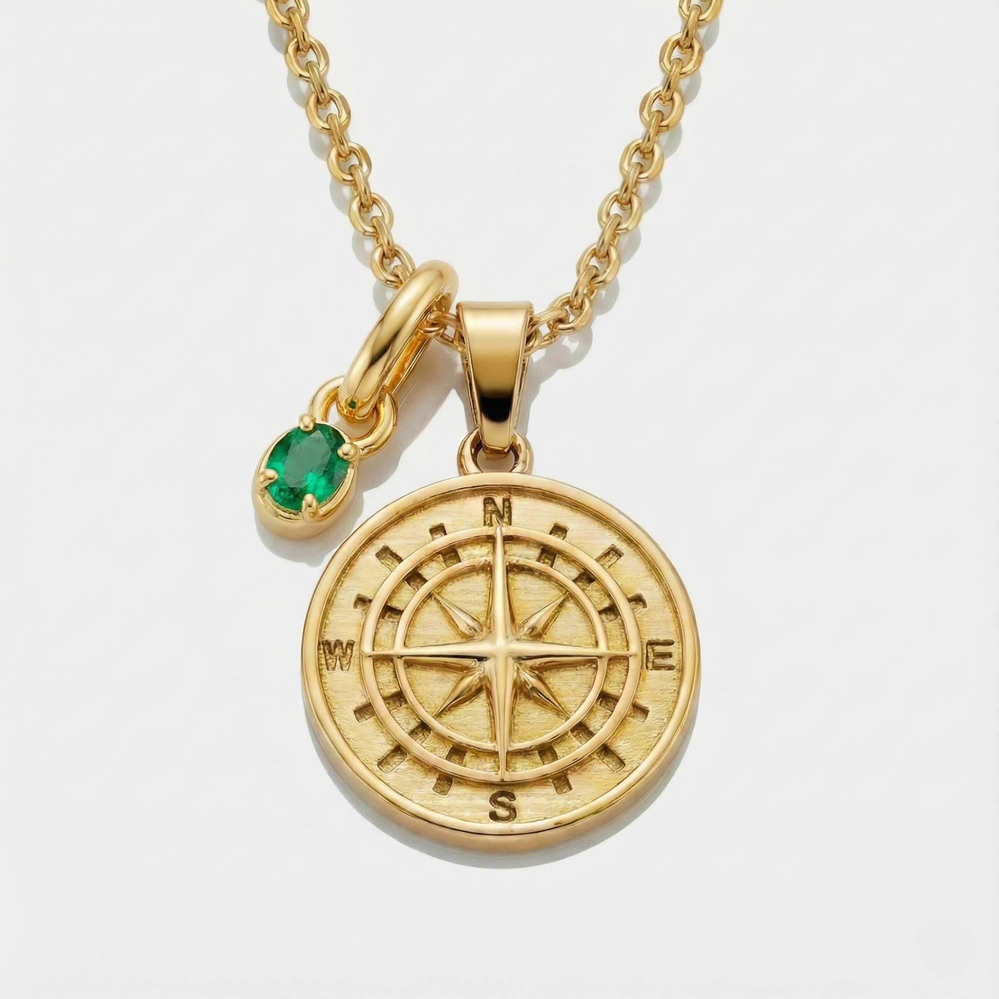 Build Your Own Pendant (Gold) | Emerald Stone