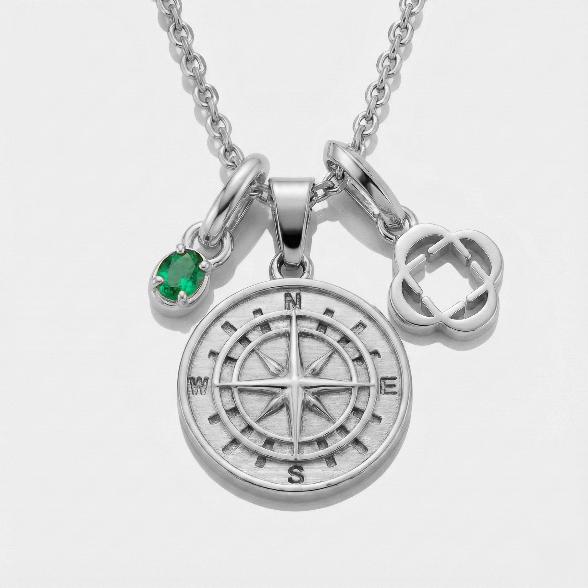 Build Your Own Pendant (Silver) | Emerald Stone