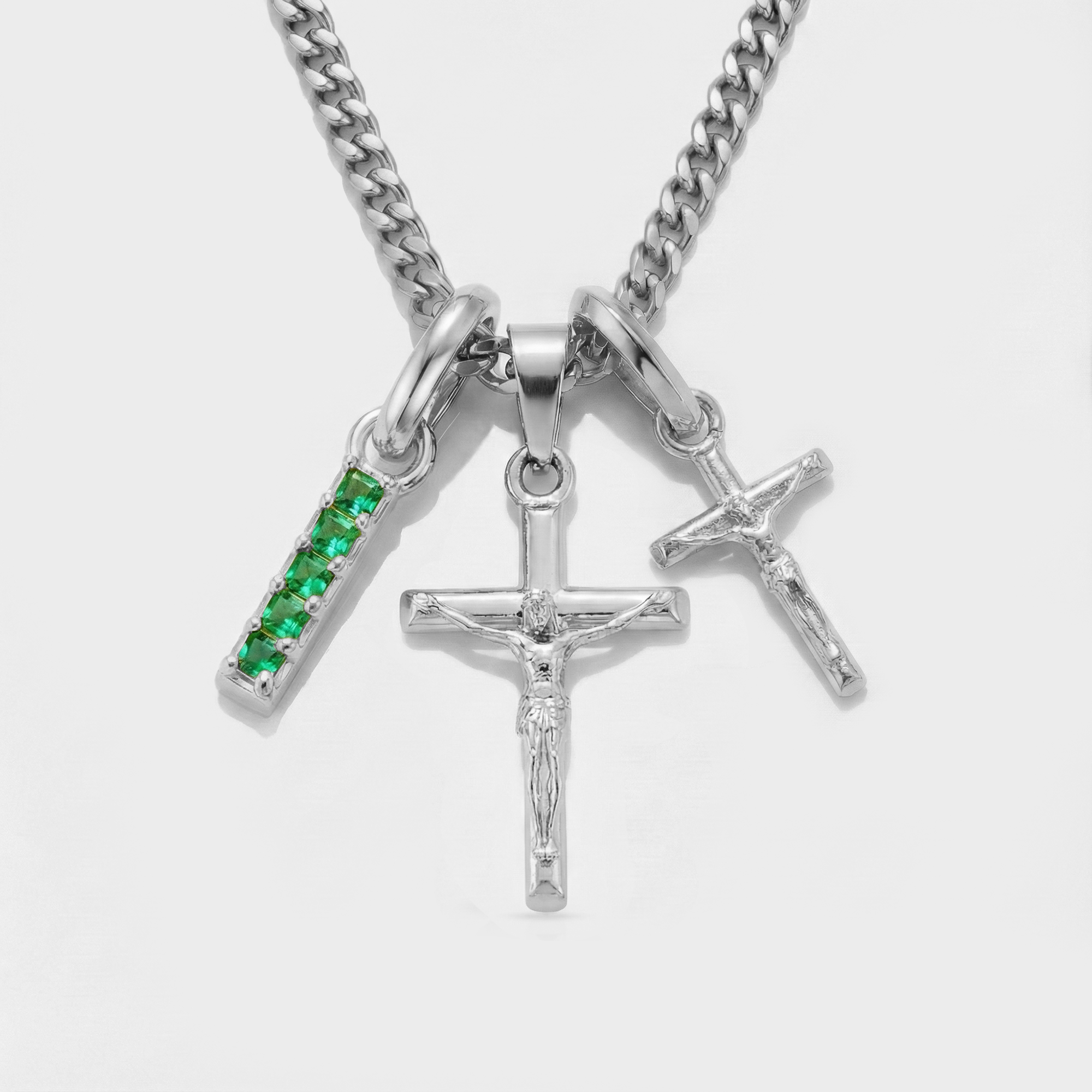 Build Your Own Pendant (Silver) | Emerald Stone