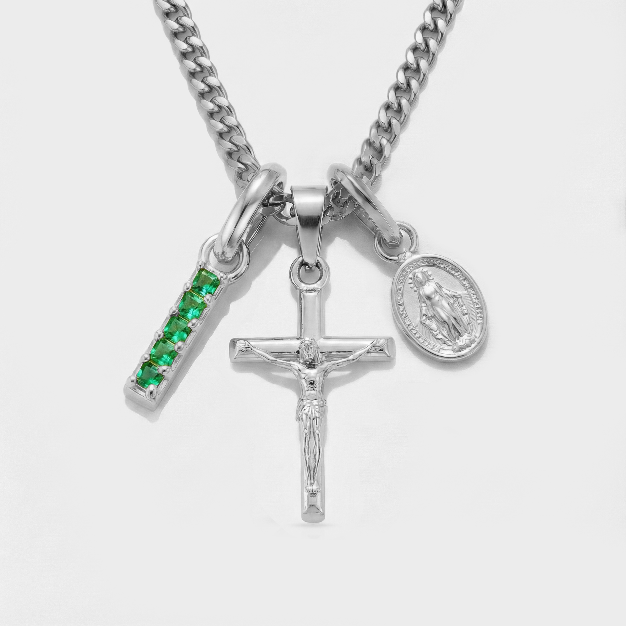 Build Your Own Pendant (Silver) | Emerald Stone
