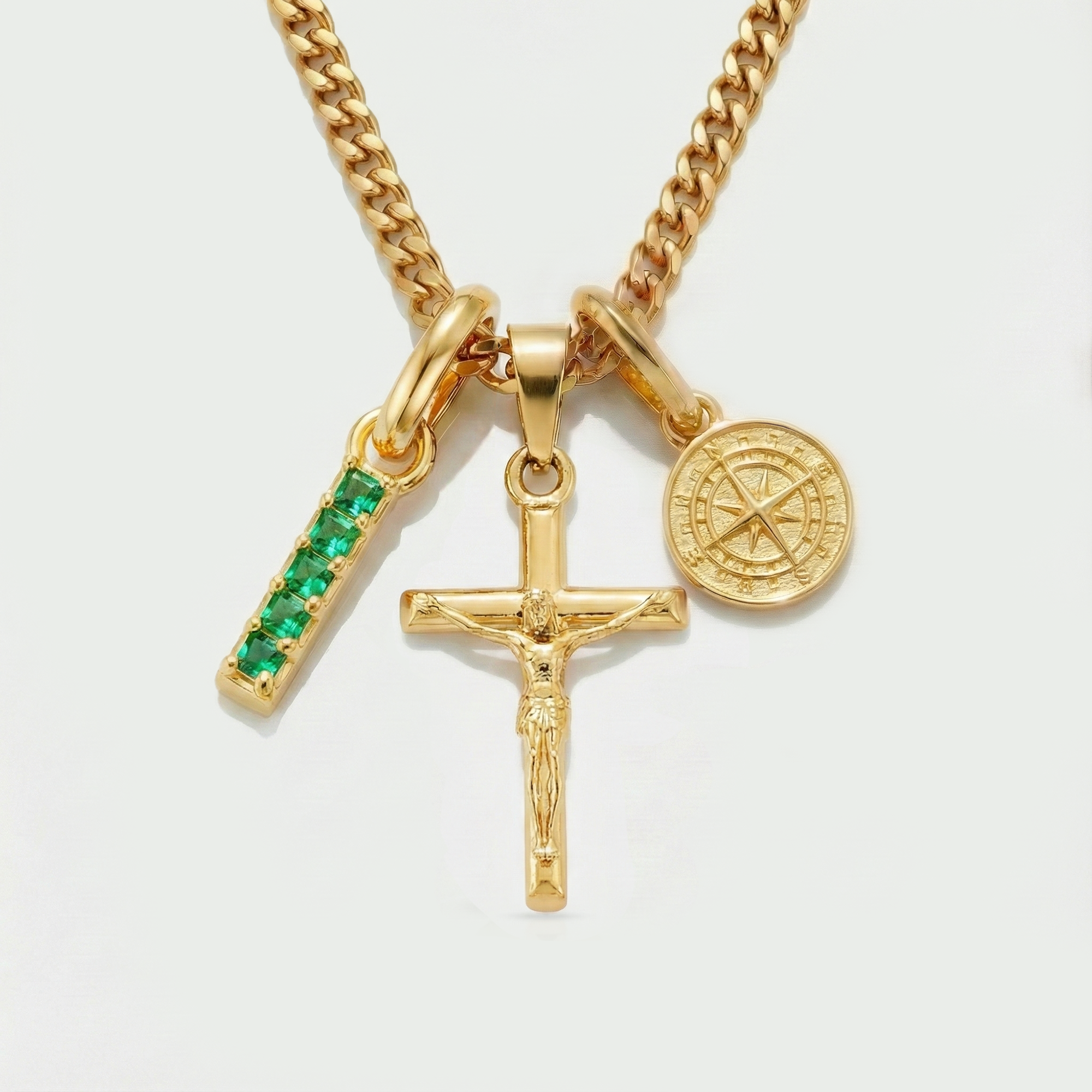 Build Your Own Pendant (Gold) | Emerald Stone