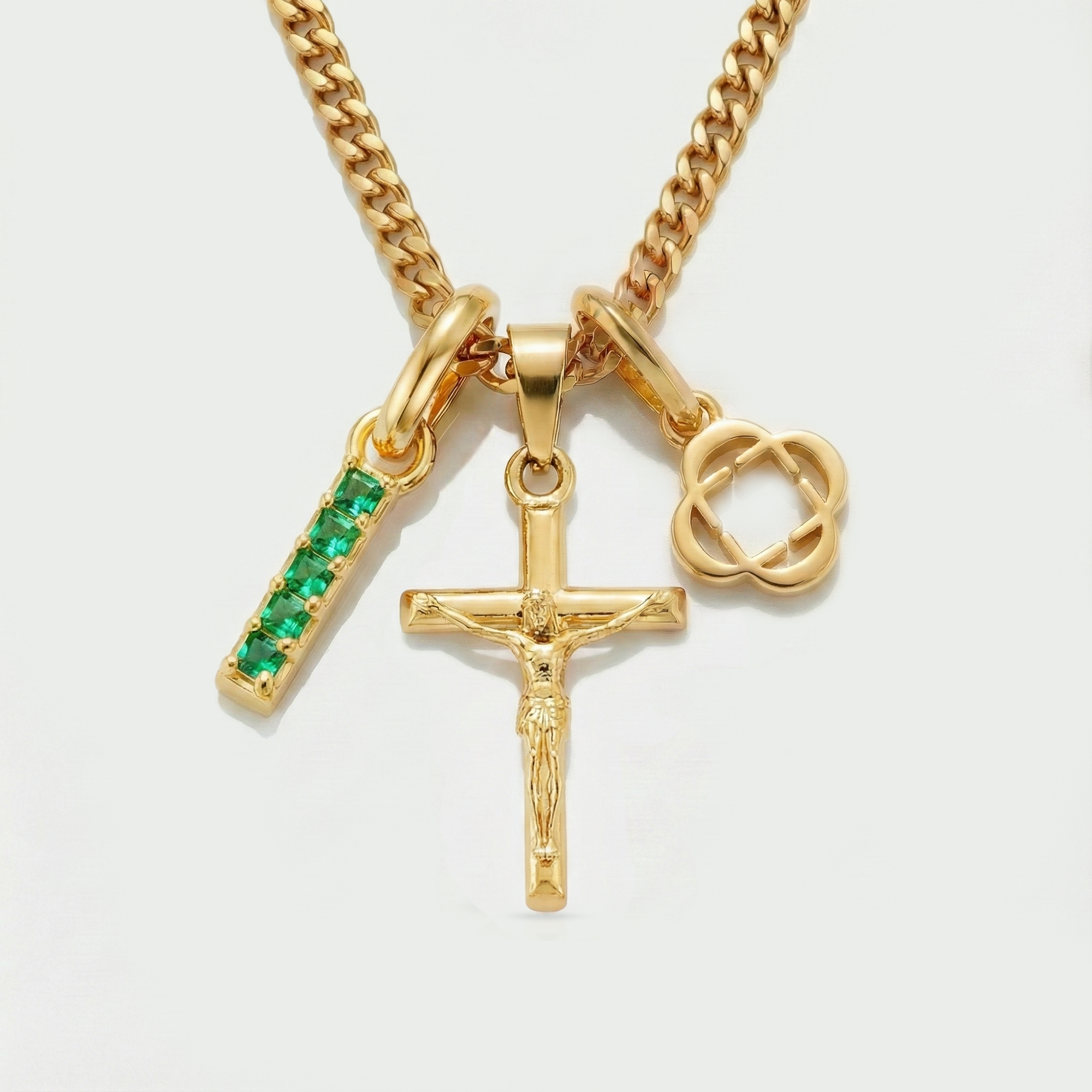 Build Your Own Pendant (Gold) | Emerald Stone