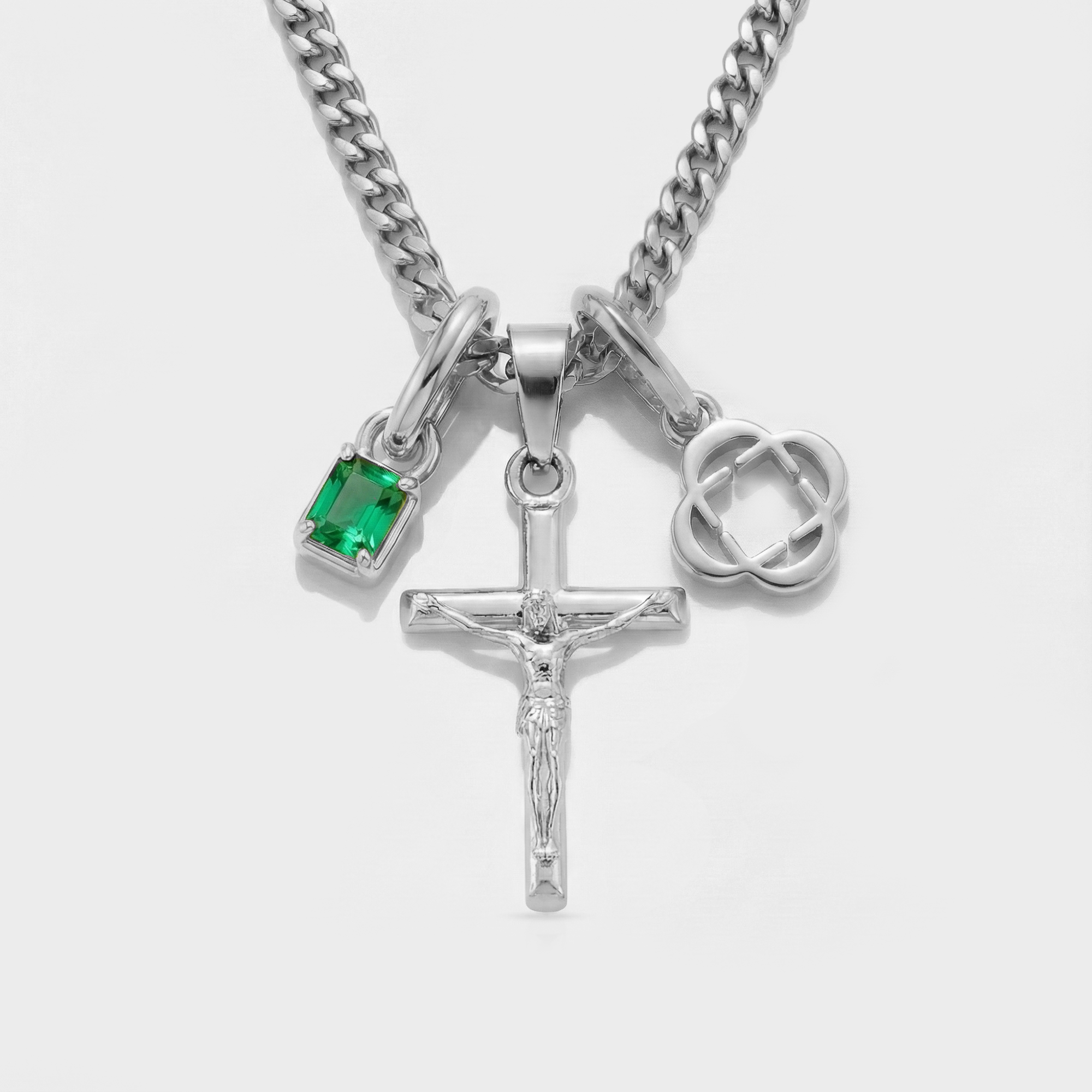 Build Your Own Pendant (Silver) | Emerald Stone