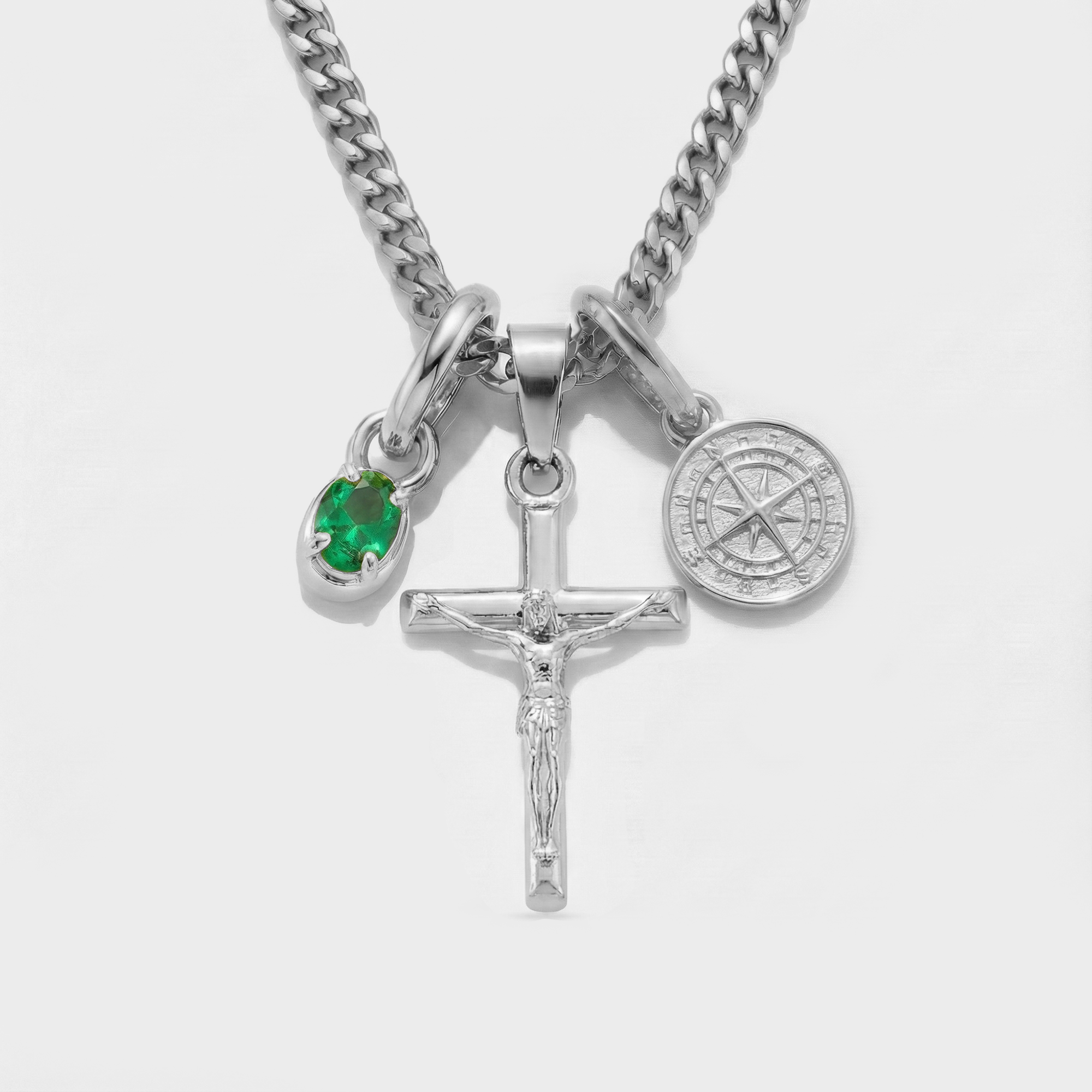 Build Your Own Pendant (Silver) | Emerald Stone