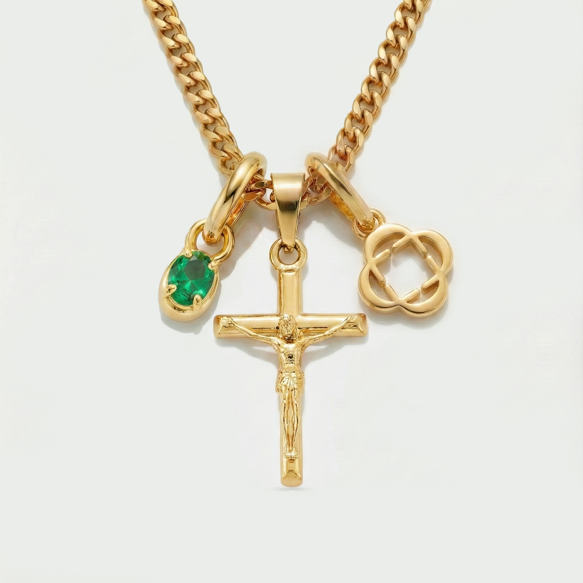 Build Your Own Pendant (Gold) | Emerald Stone