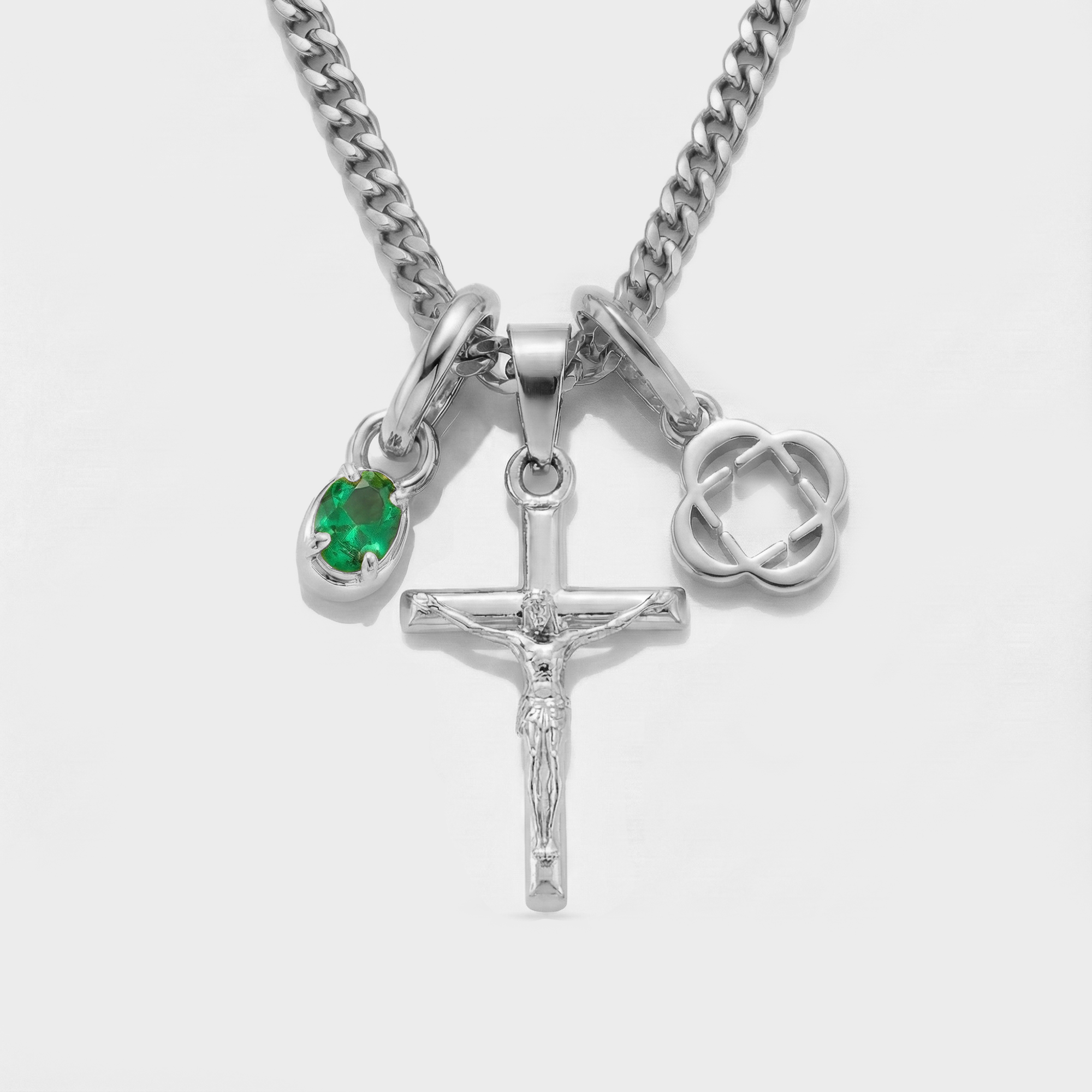 Build Your Own Pendant (Silver) | Emerald Stone