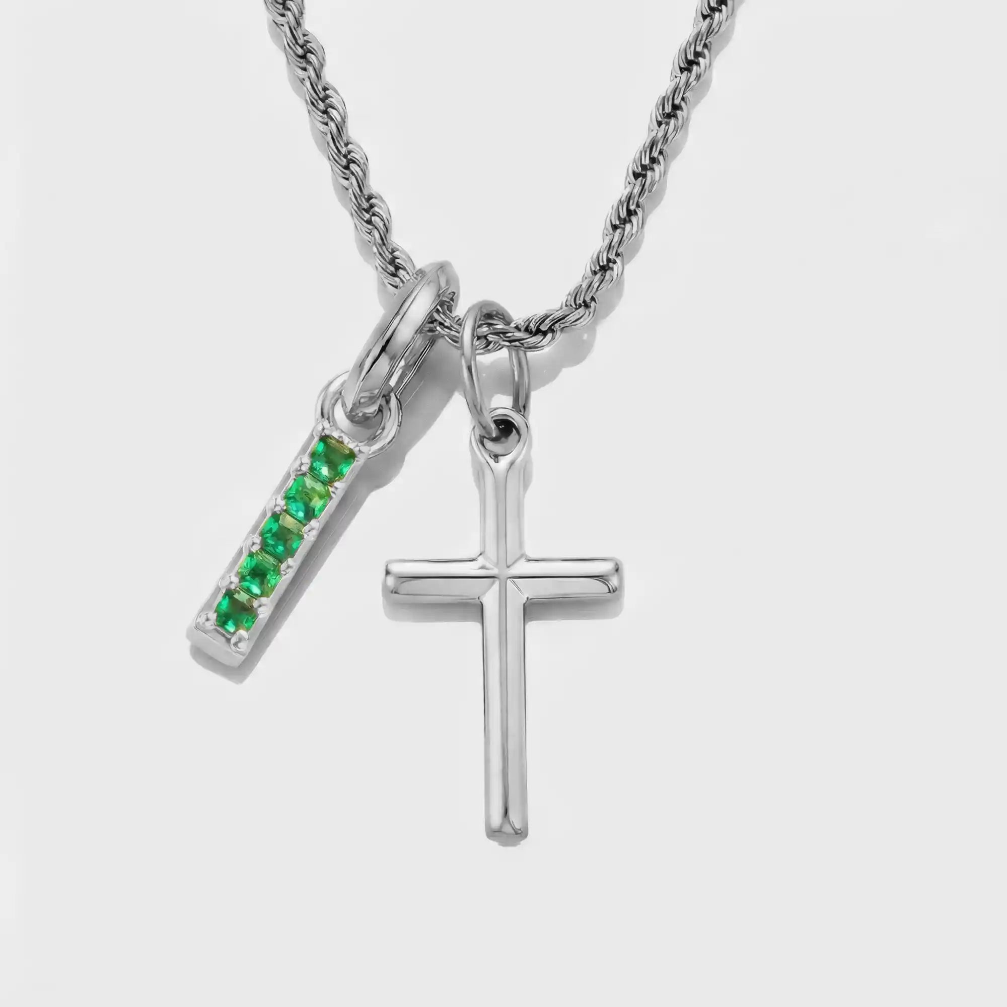 Build Your Own Pendant (Silver) | Emerald Stone