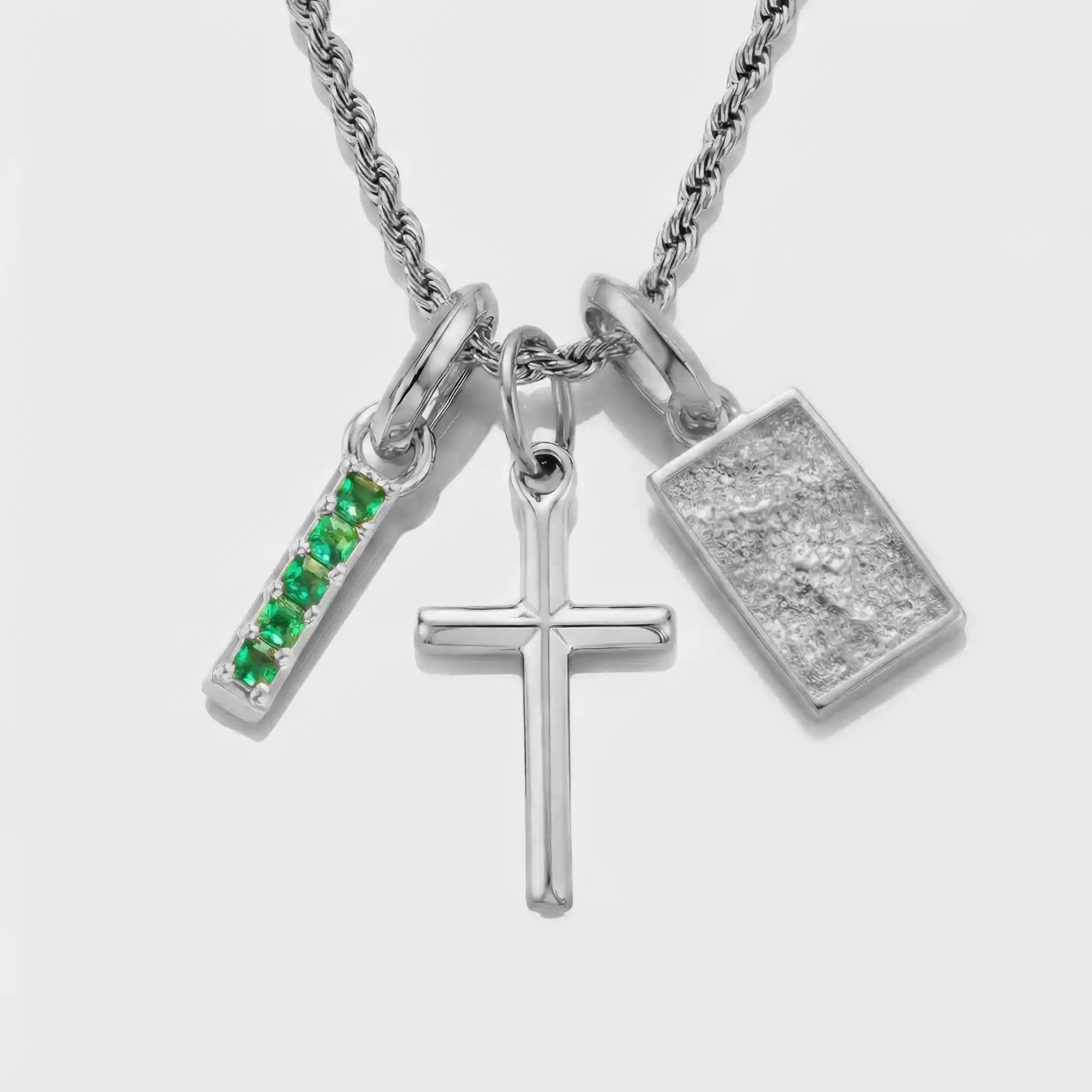 Build Your Own Pendant (Silver) | Emerald Stone