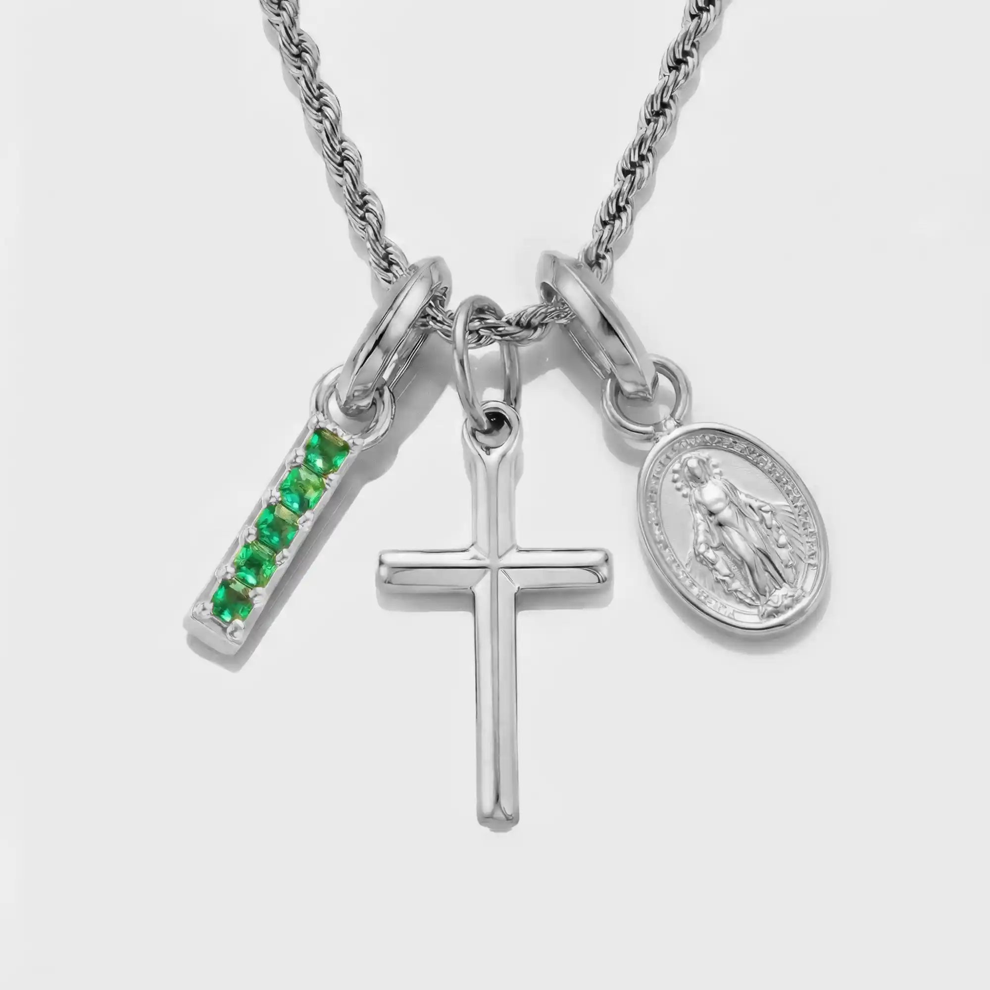 Build Your Own Pendant (Silver) | Emerald Stone