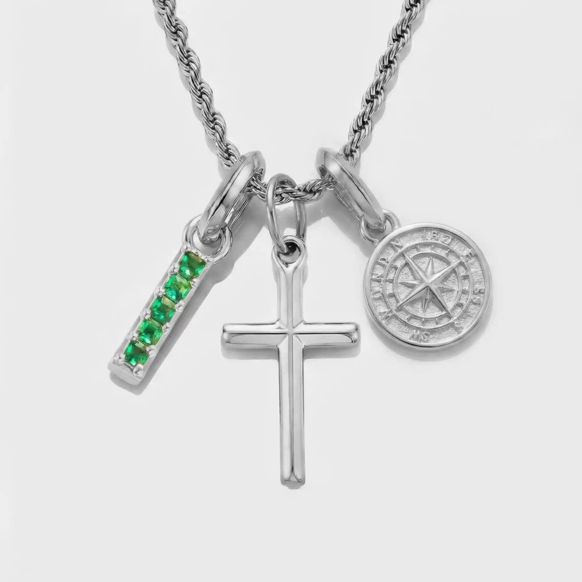 Build Your Own Pendant (Silver) | Emerald Stone