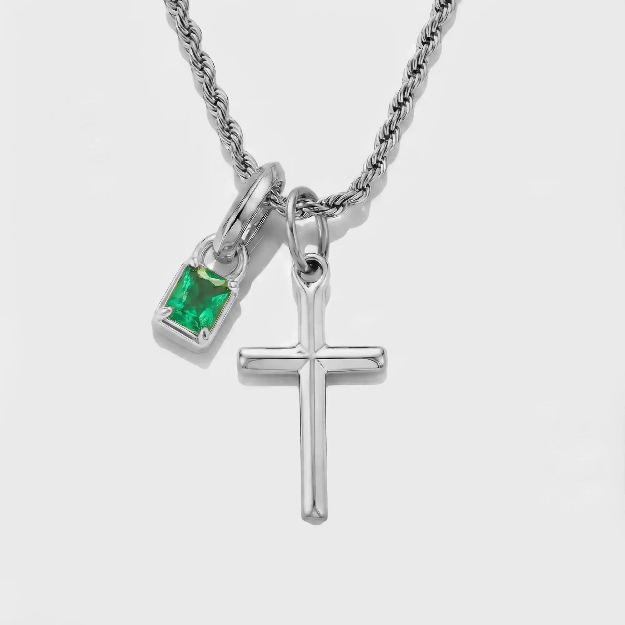 Build Your Own Pendant (Silver) | Emerald Stone