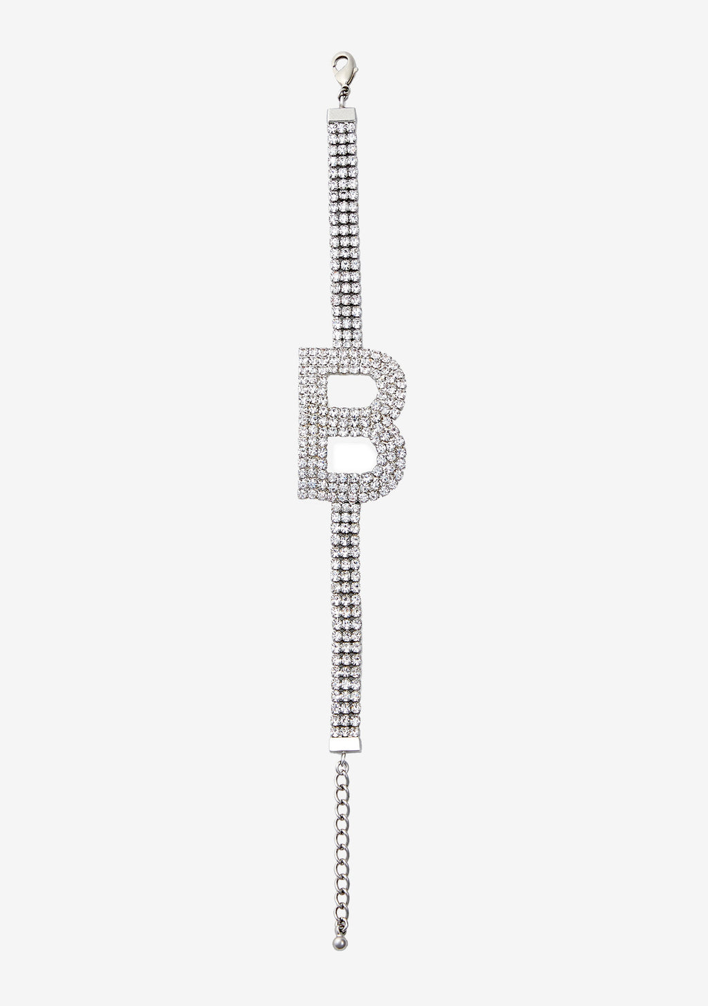 Rhinestone Alphabet Letter Bracelet