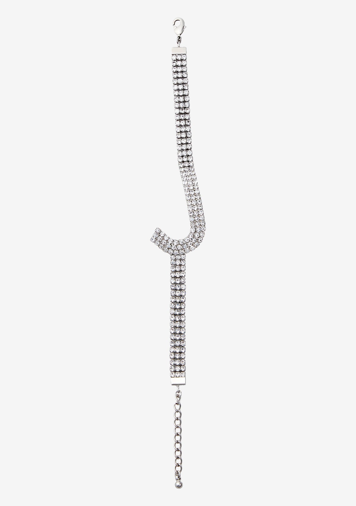 Rhinestone Alphabet Letter Bracelet