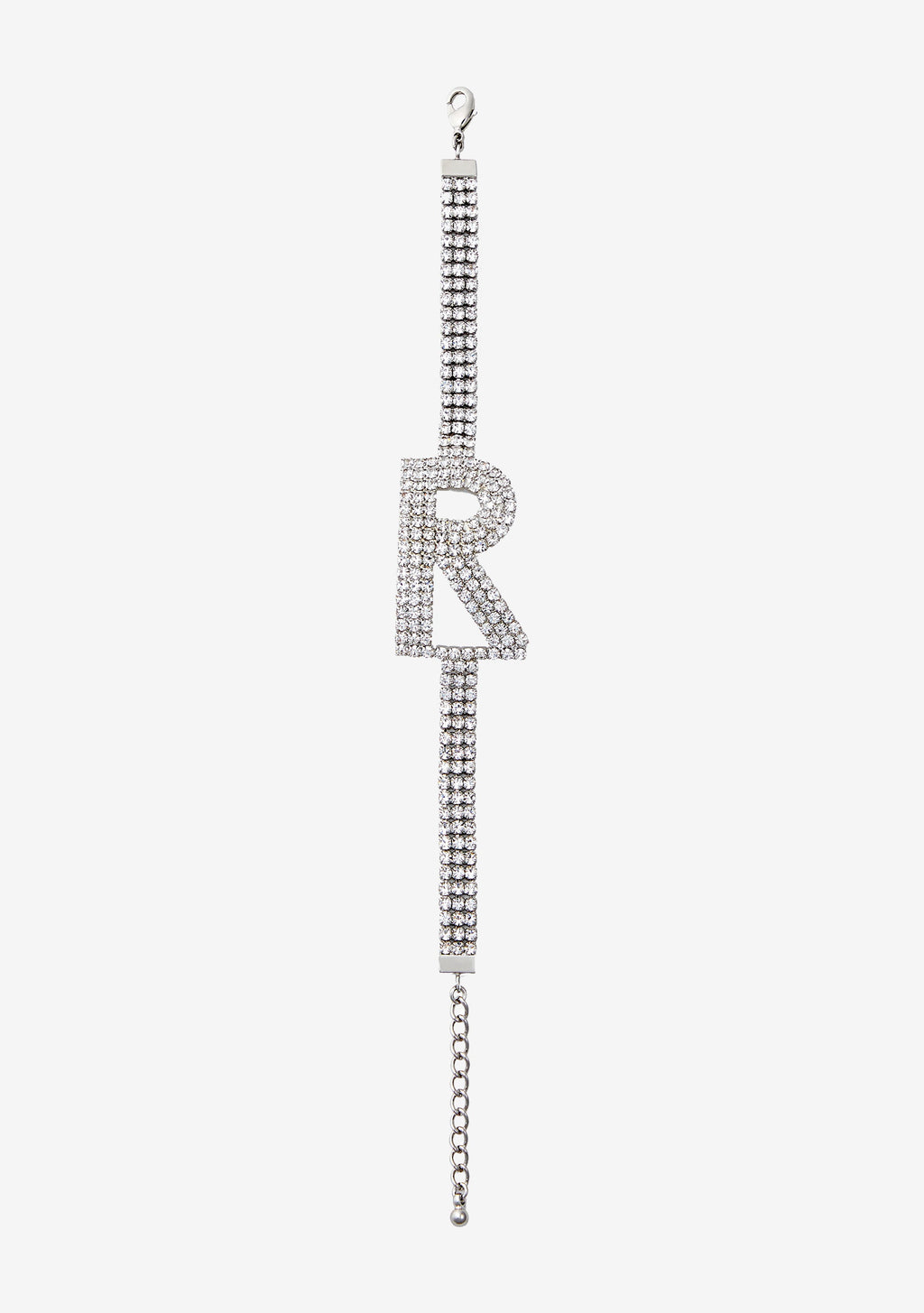 Rhinestone Alphabet Letter Bracelet