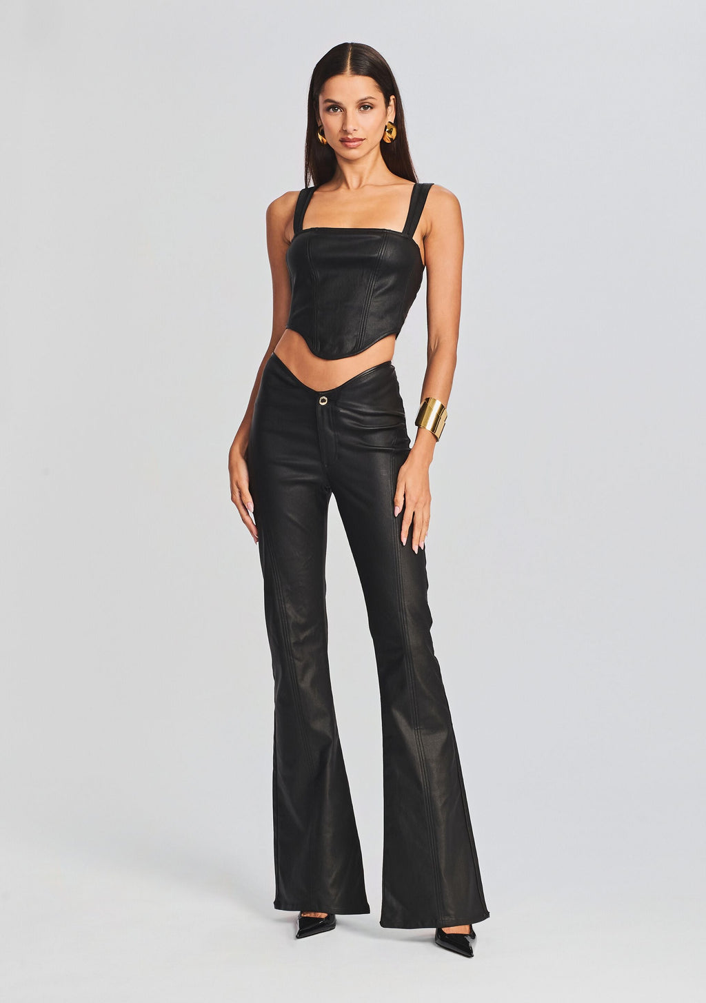 Jaylee Coated Denim Top