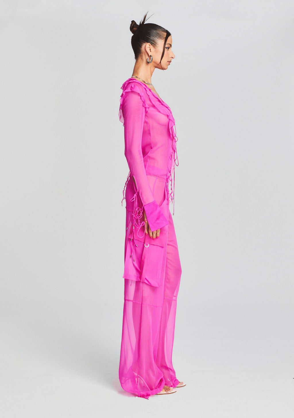 Viviane Silk Chiffon Pant
