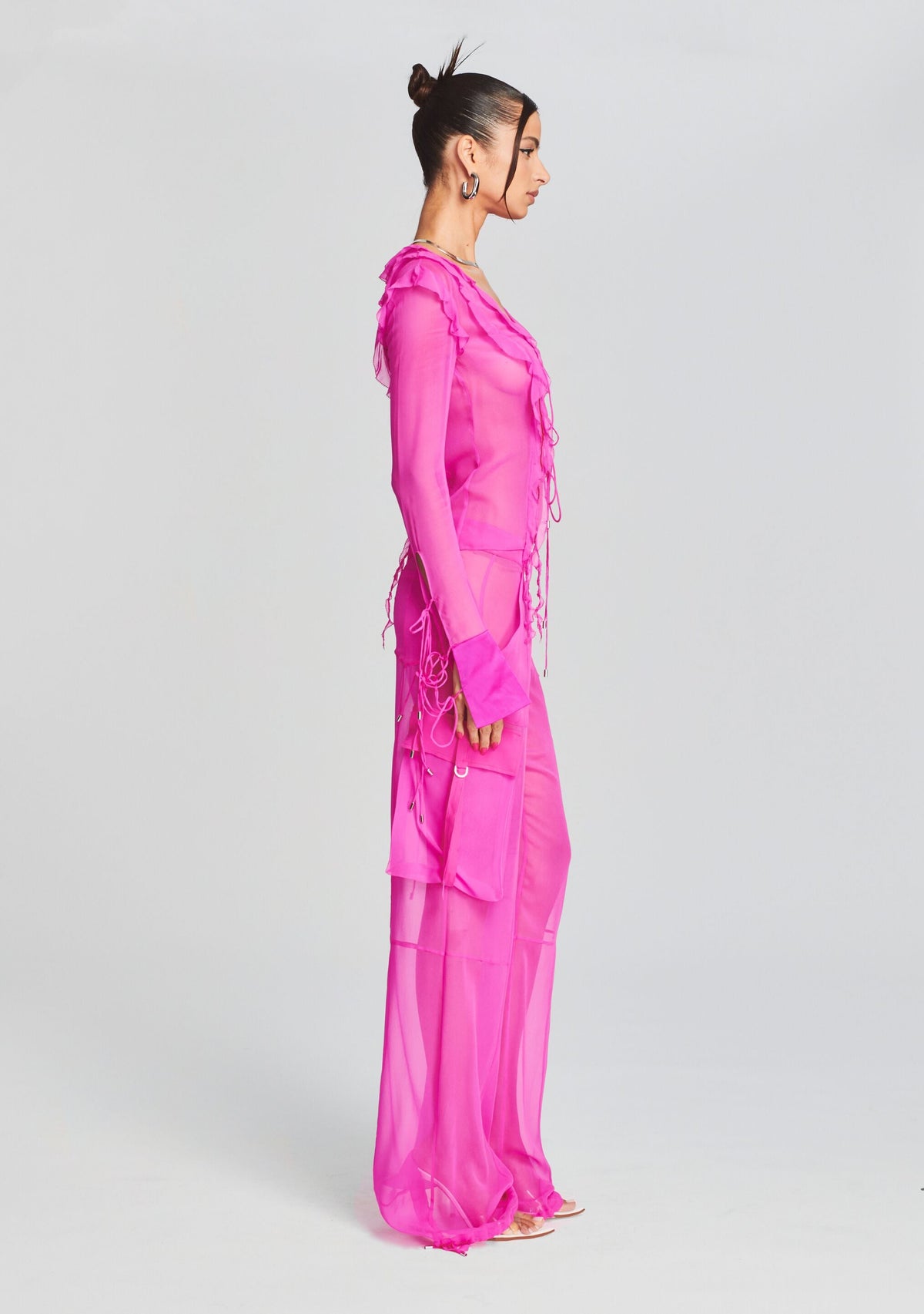 Viviane Silk Chiffon Pant