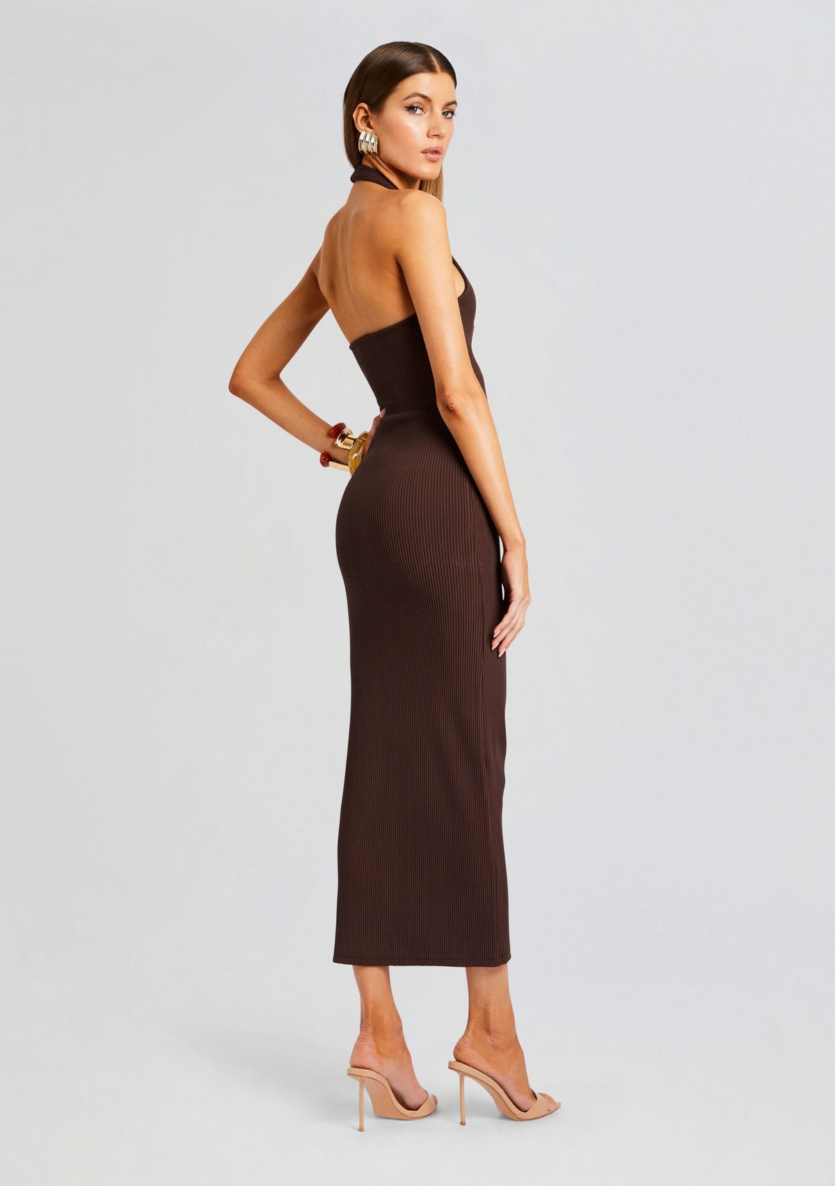 Lozza Halter Neck Maxi Dress