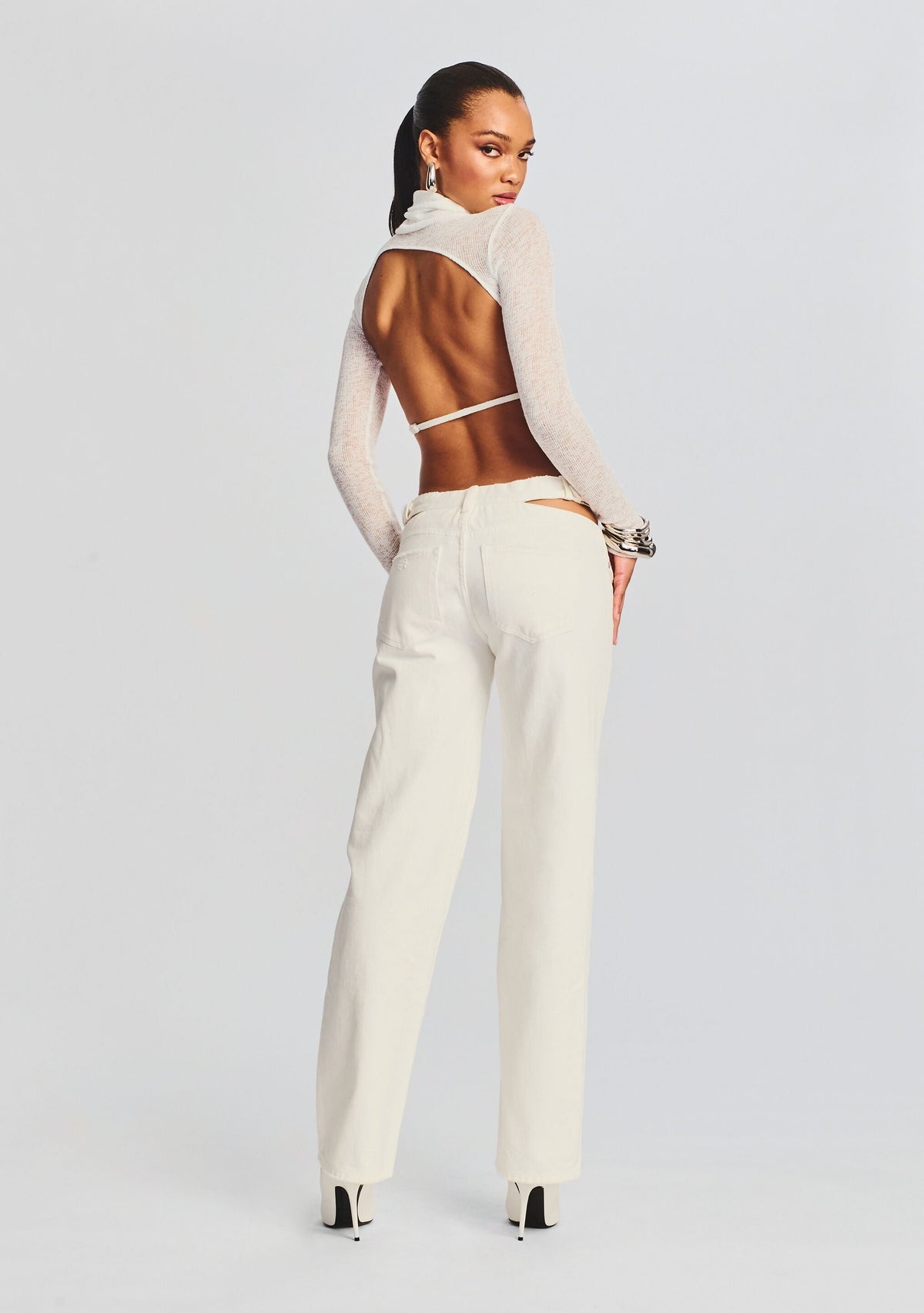 Julie Crop Long Sleeve Top