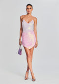 Sirena Feather Sequin Dress