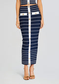 Clarissa Metallic Knit Skirt