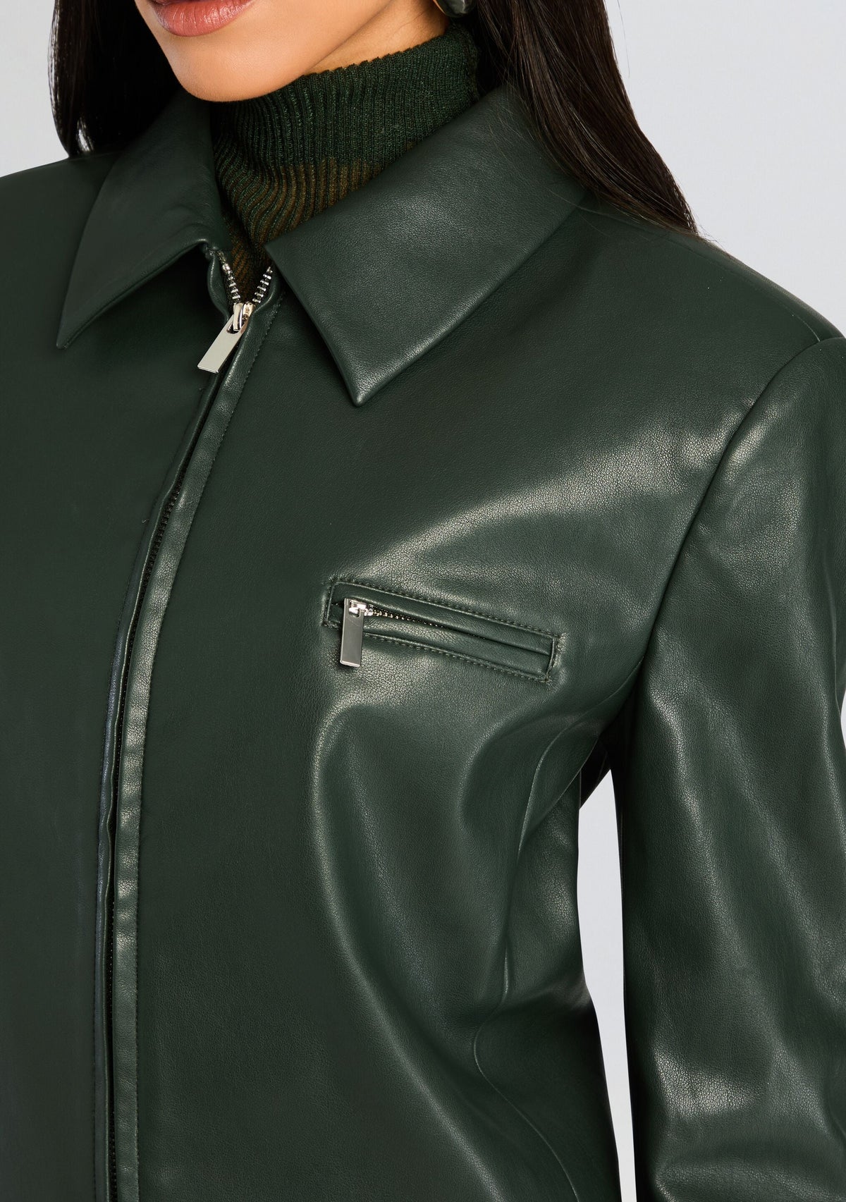 Asha Faux Leather Jacket