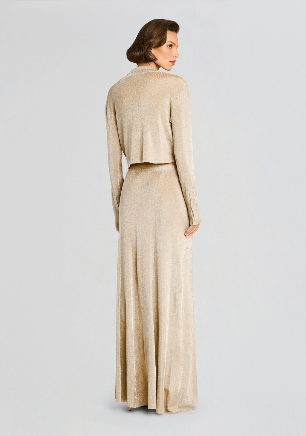 Jessa Metallic Knit Top