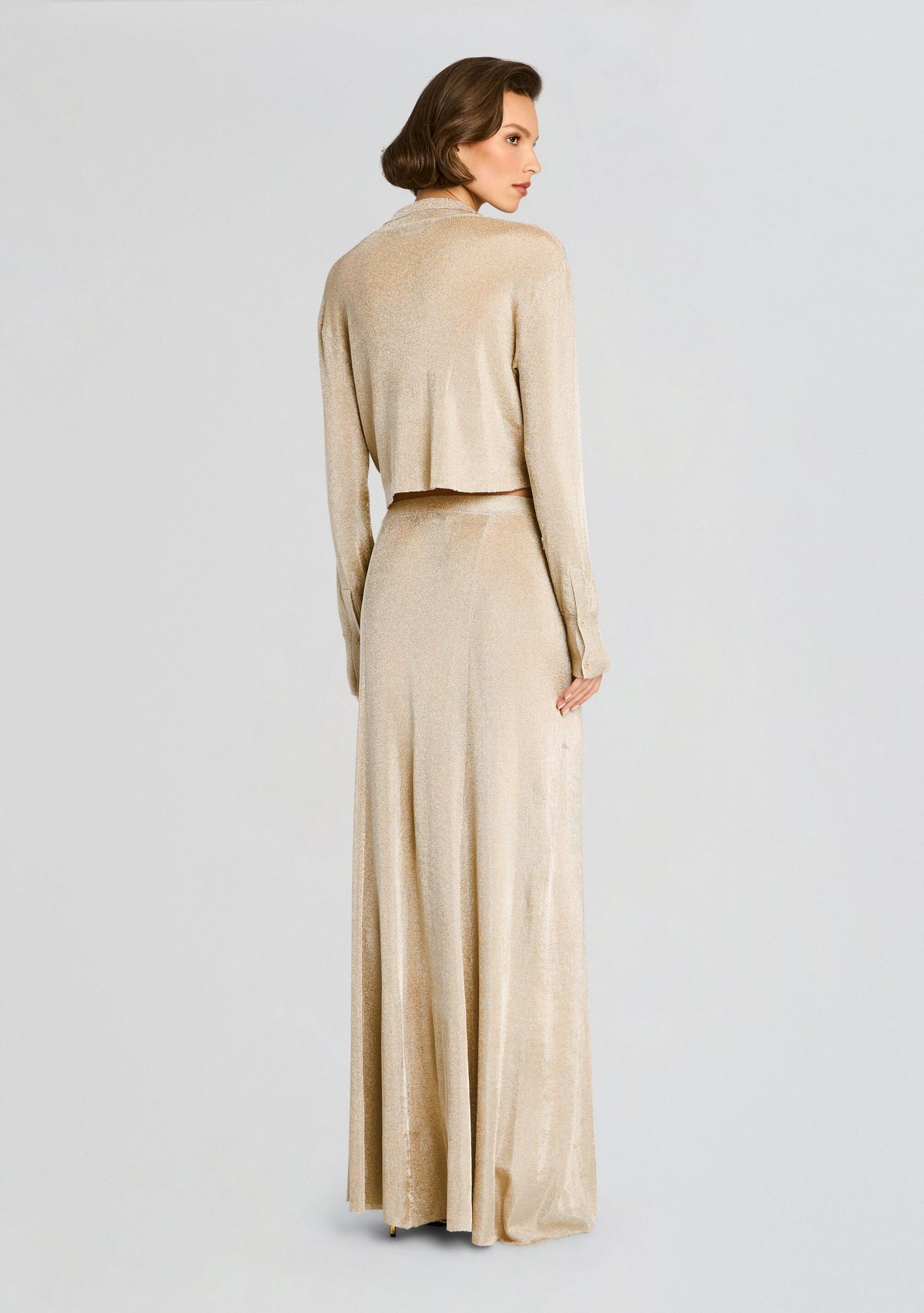 Jessa Metallic Knit Top